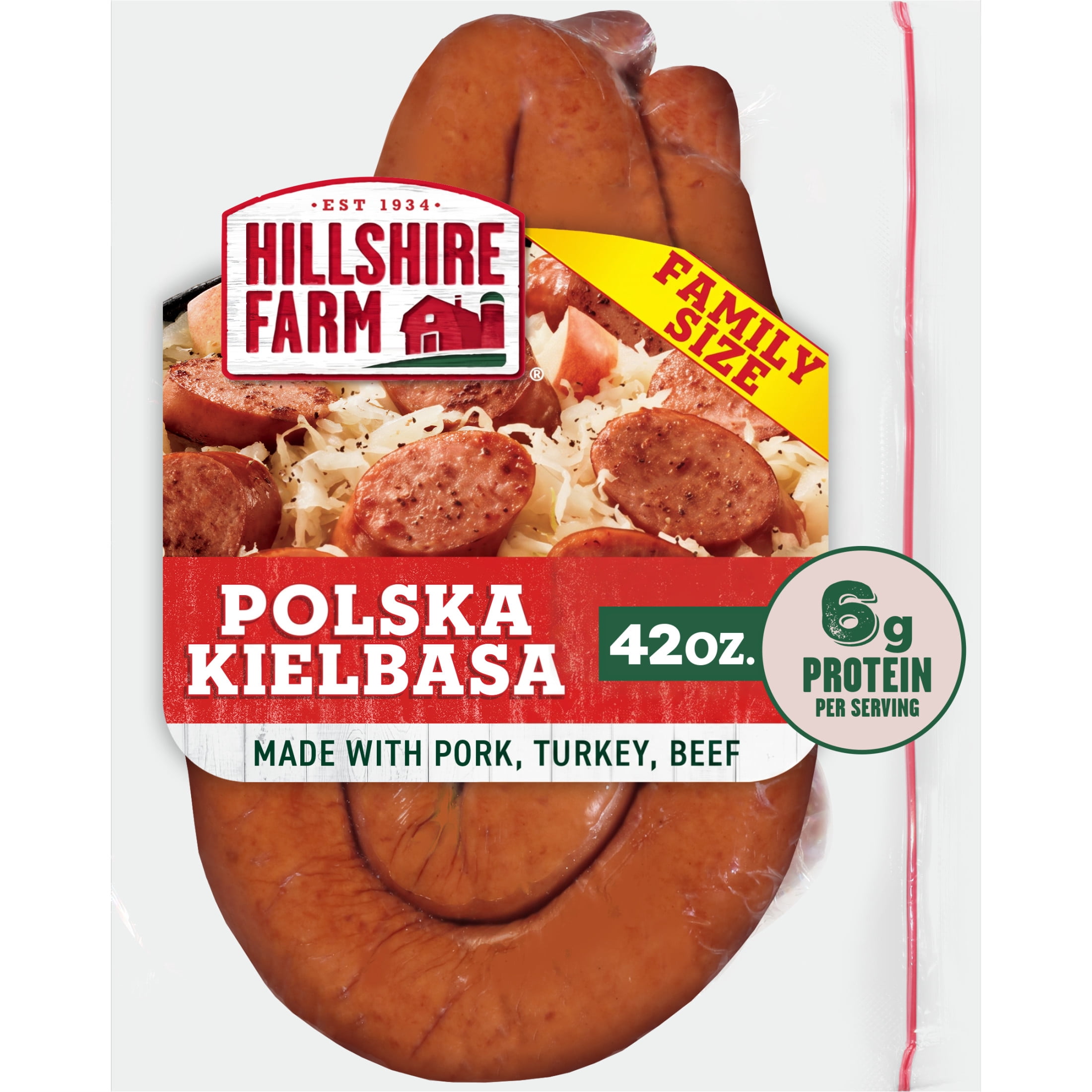 Hillshire Farm Polska Kielbasa Smoked Sausage Rope, 42 oz (Refrigerated)