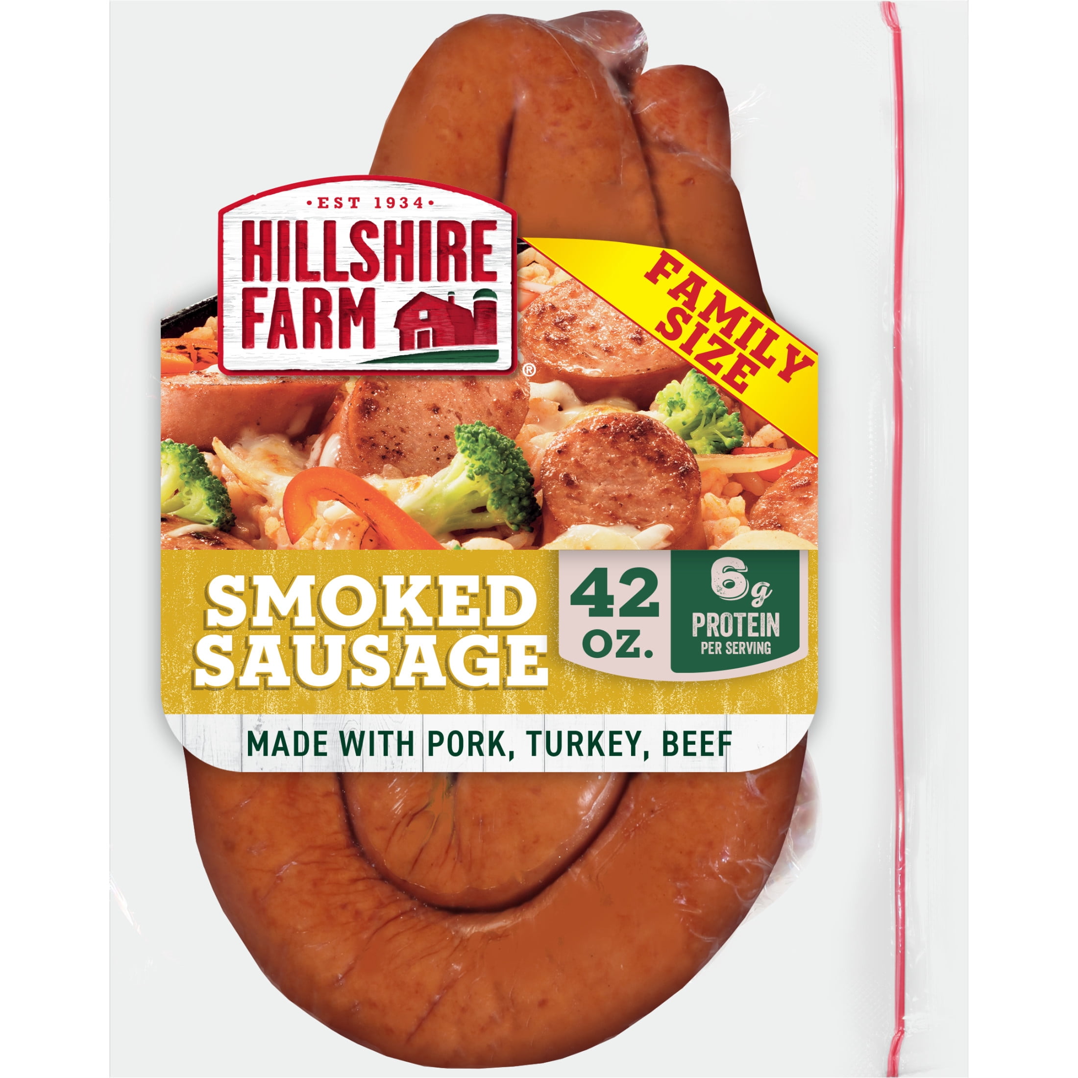 Hillshire Farm Smoked Sausage Rope, 42 oz (Refrigerated)