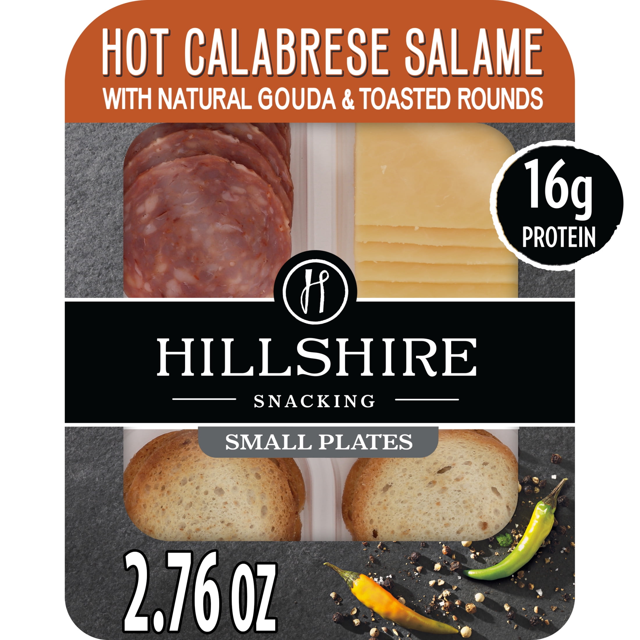 Hillshire Snacking Protein Small Plates - Hot Calabrese Salami & Gouda Cheese, 2.76 oz