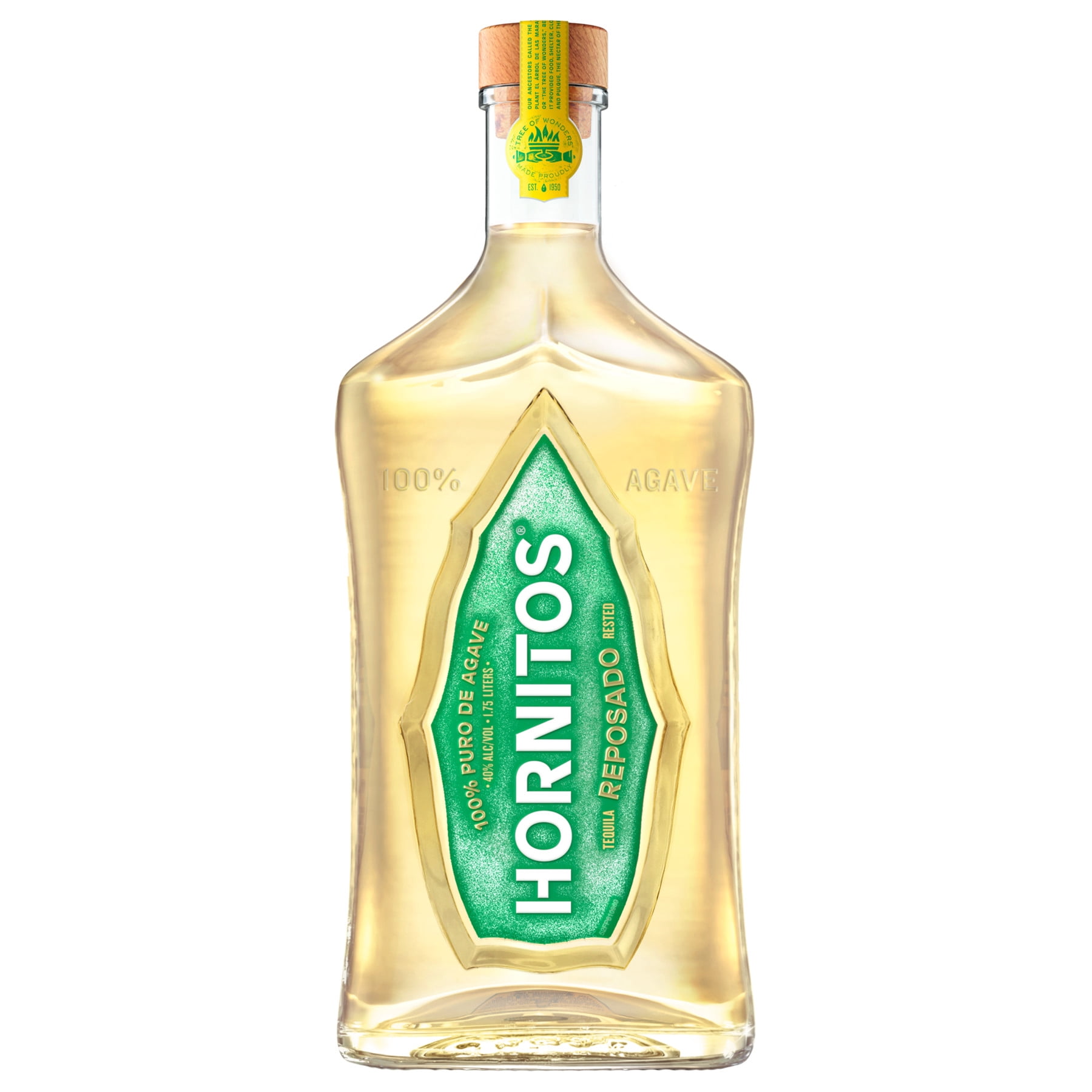 Hornitos Reposado Tequila, 1.75 L Bottle, 40% ABV