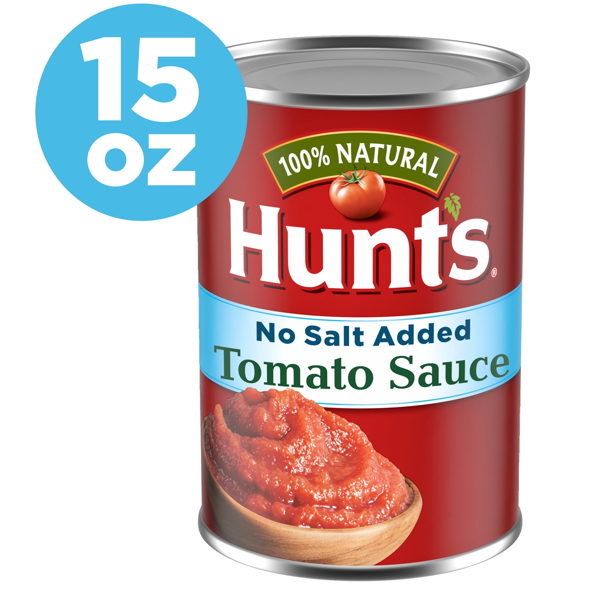 Hunts No Salt Added Tomato Sauce, Perfect for Chili & Soups, 15 oz. Can