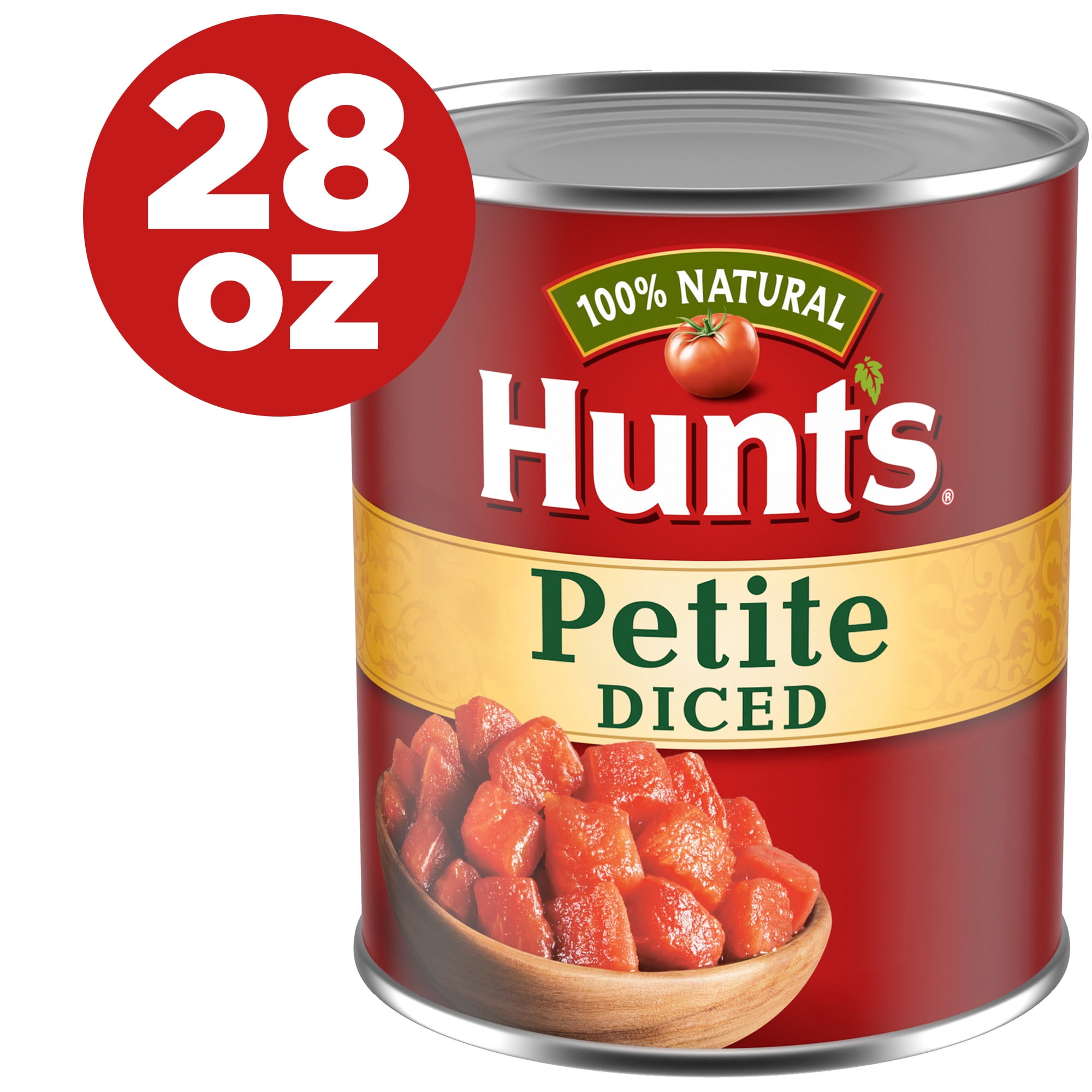 Hunts Petite Diced Tomatoes, Perfect for Chili & Soups, 28 oz. Can