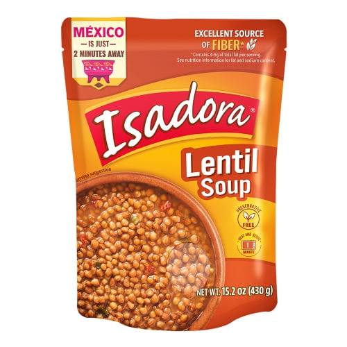 Isadora Lentil Soup Mexican Recipe, 15.2 oz, 12 units