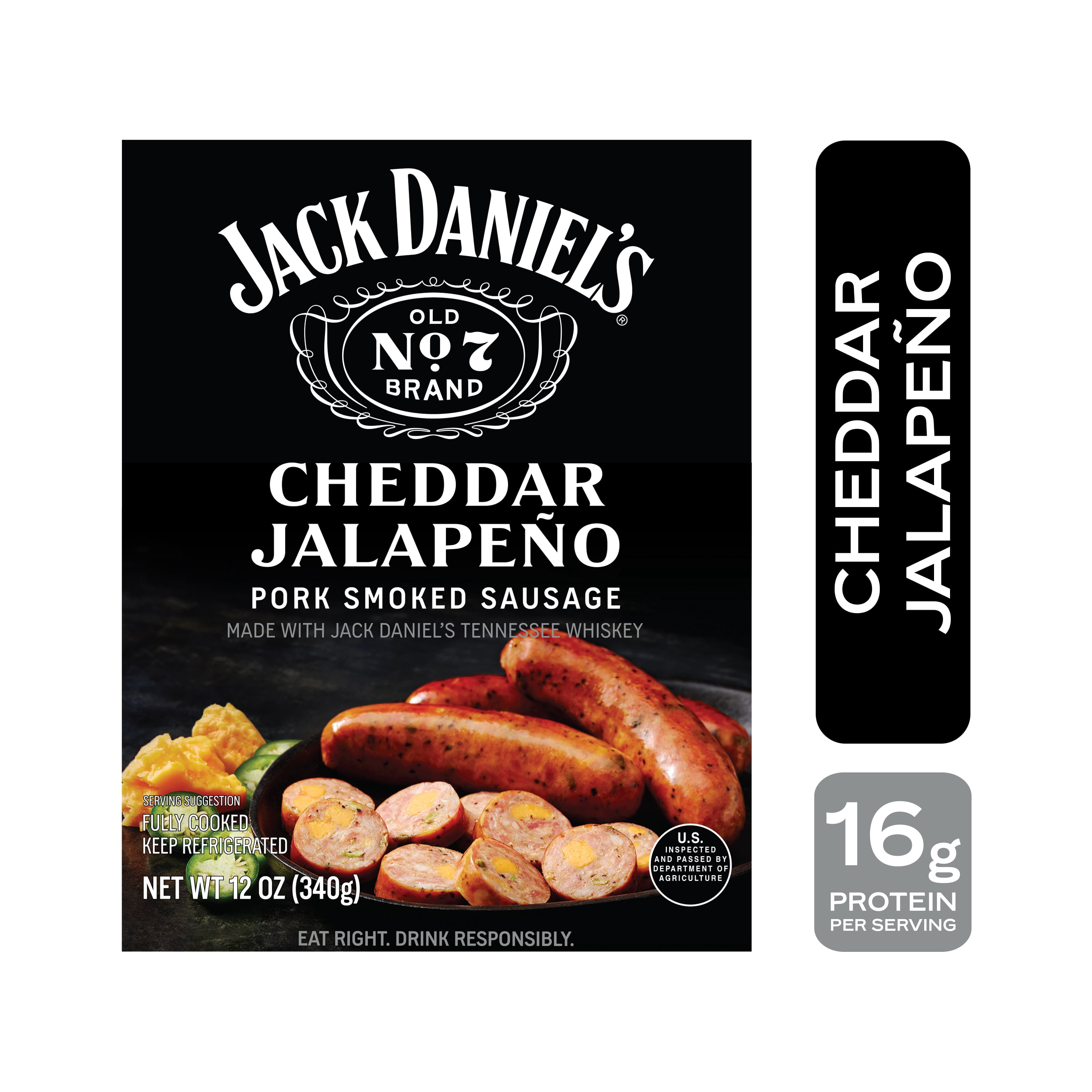 Jack Daniels Cheddar Jalapeo Pork Smoked Sausage