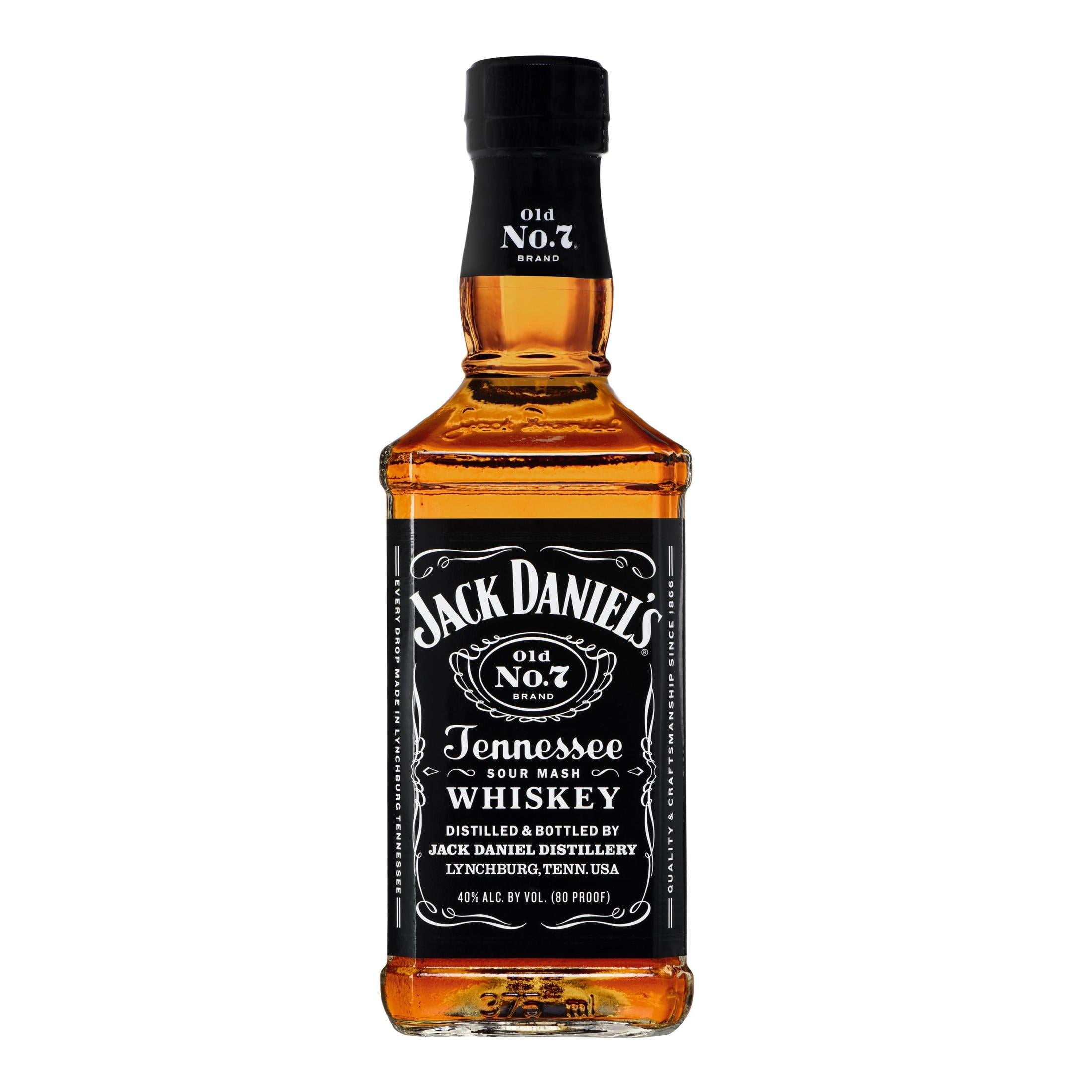 Jack Daniel's Old No. 7 Tennessee Whiskey, 375 ml Bottle, 40% ABV