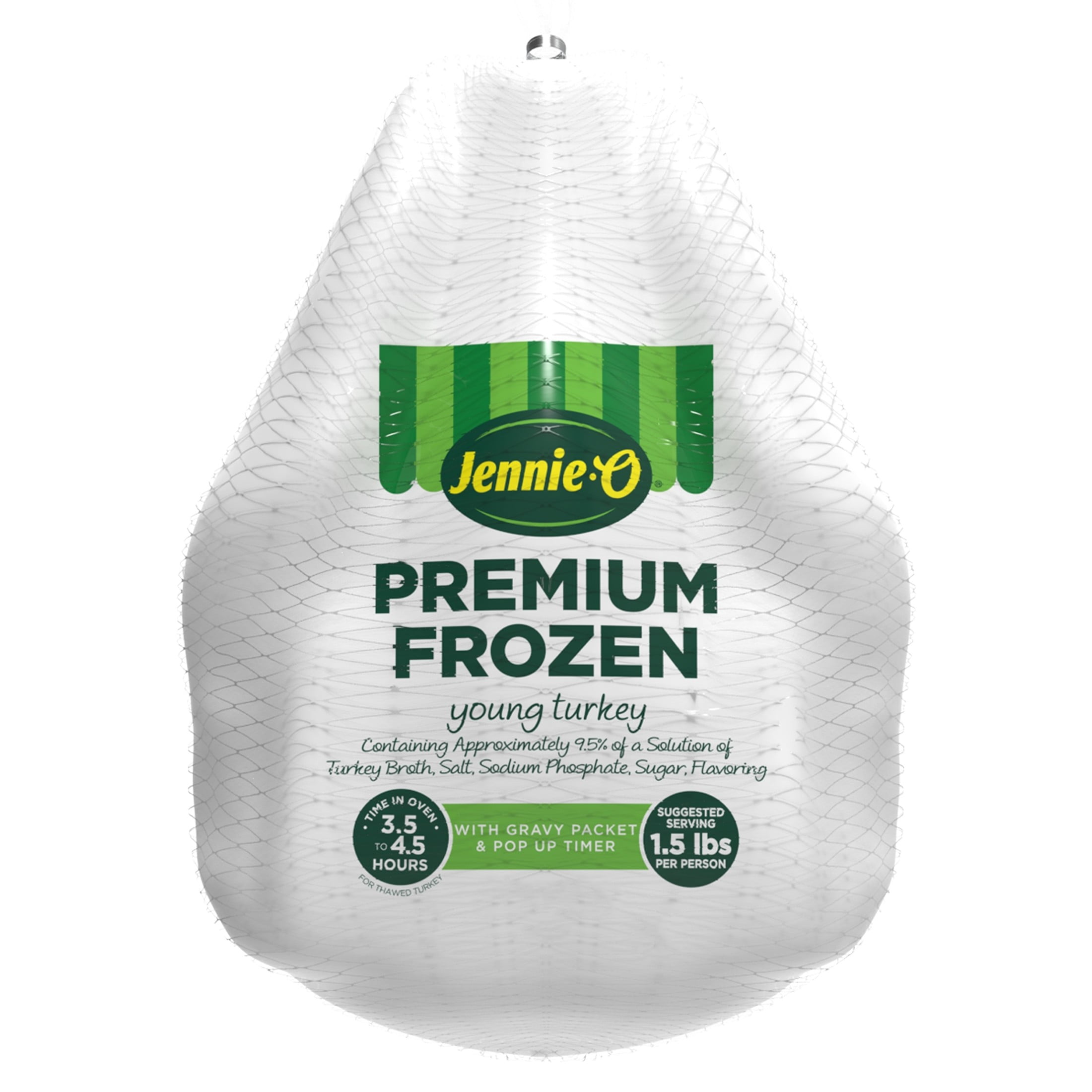 Jennie-O Frozen Whole Turkey, 10-16 lb, Serves 7-11, 18g of Protein per Serving