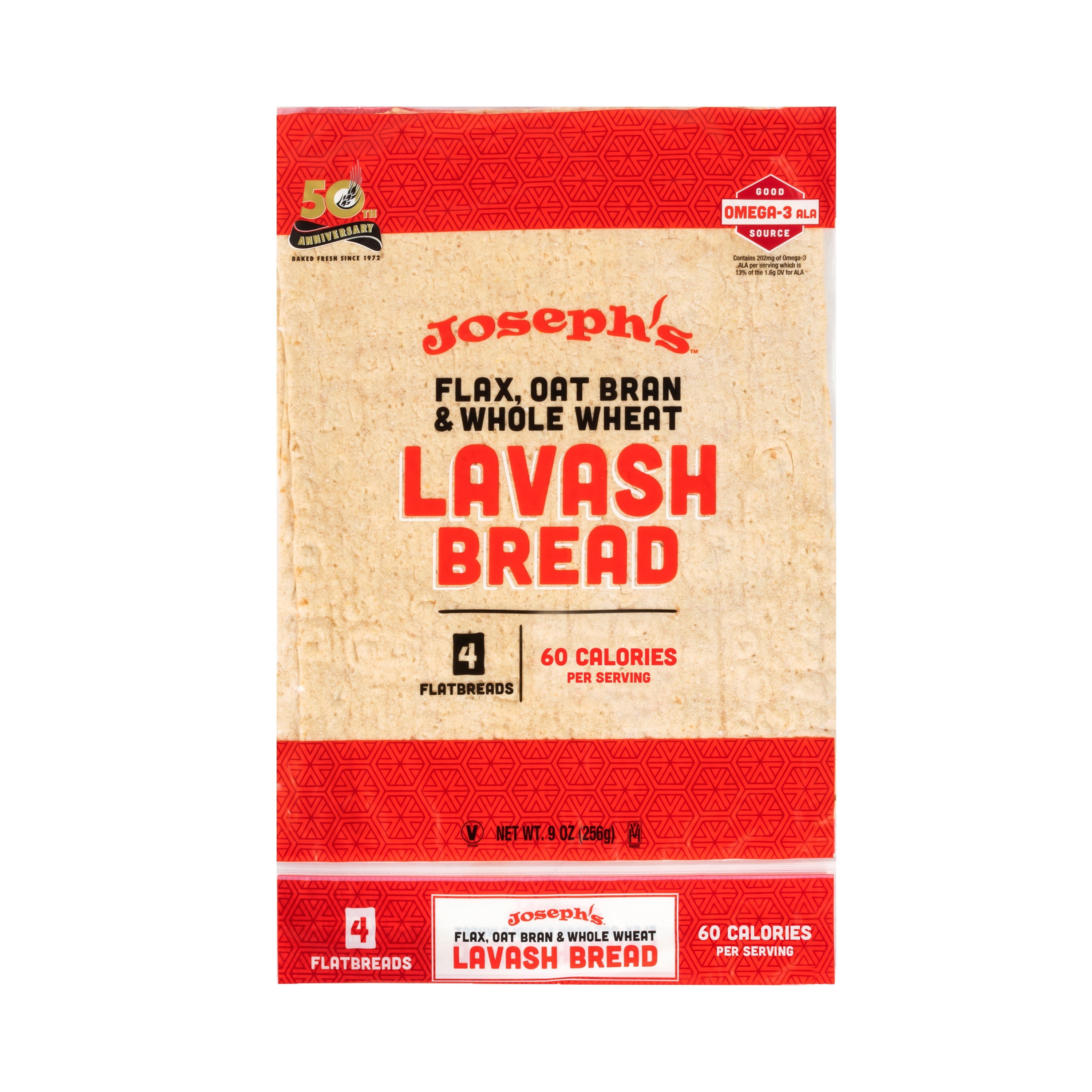 Josephs Low Net Carb Flax Lavash Bread, 1 Pack, 4 Count