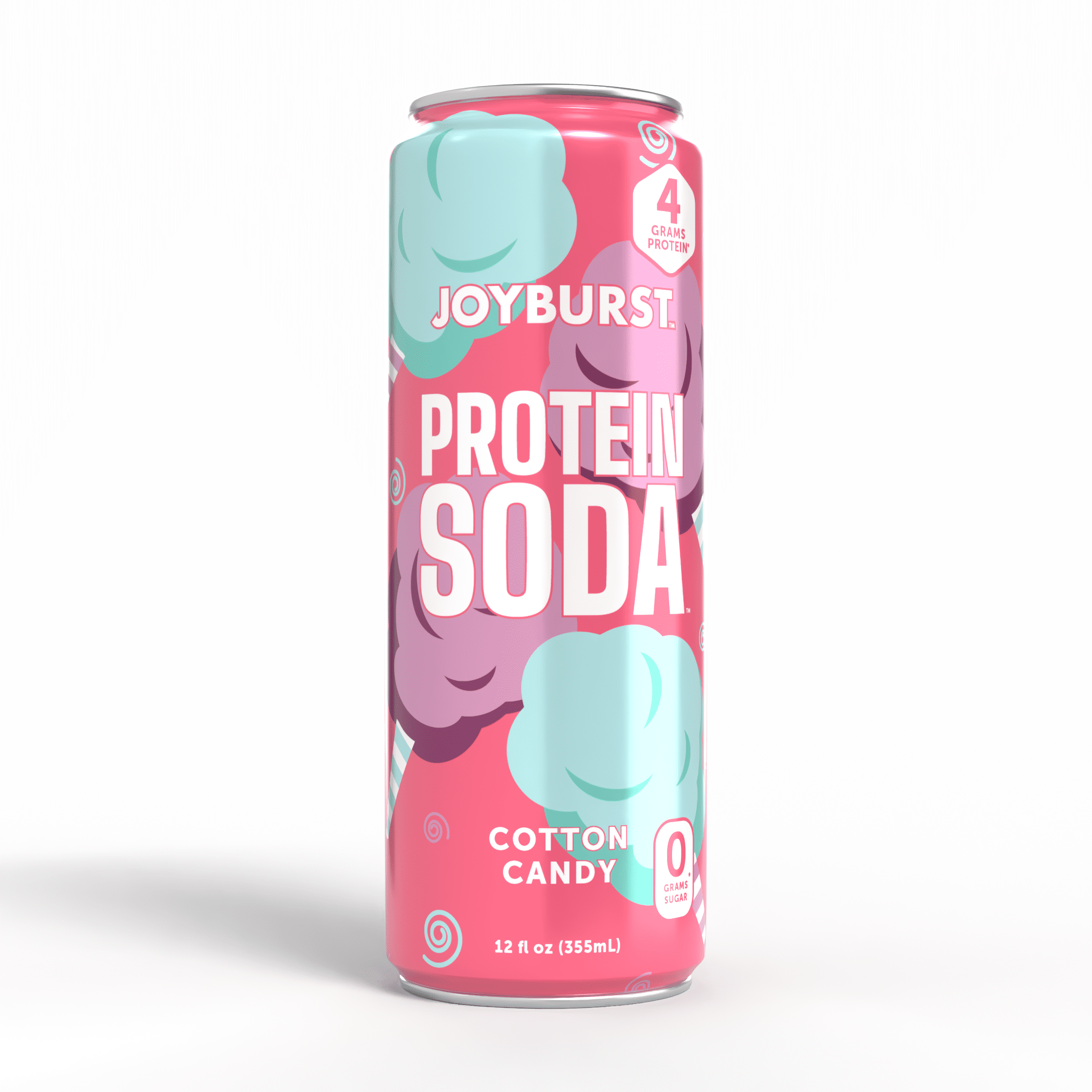 Joyburst Super Protein Soda Cotton Candy 1ct, 12oz