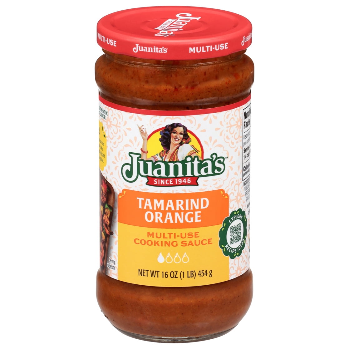 Juanita's Foods Tamarind Orange Multi-Use Cooking Sauce 16 oz Jar
