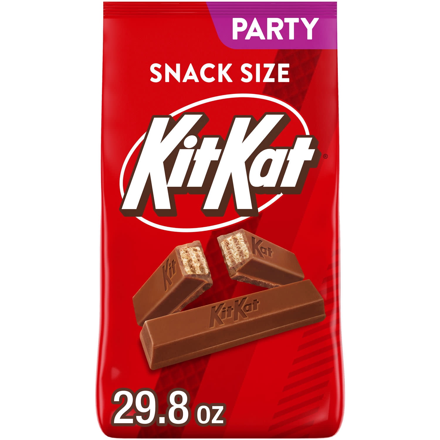 Kit Kat Milk Chocolate Wafer Candy Bars & Miniatures, Party Pack, 29.8 oz