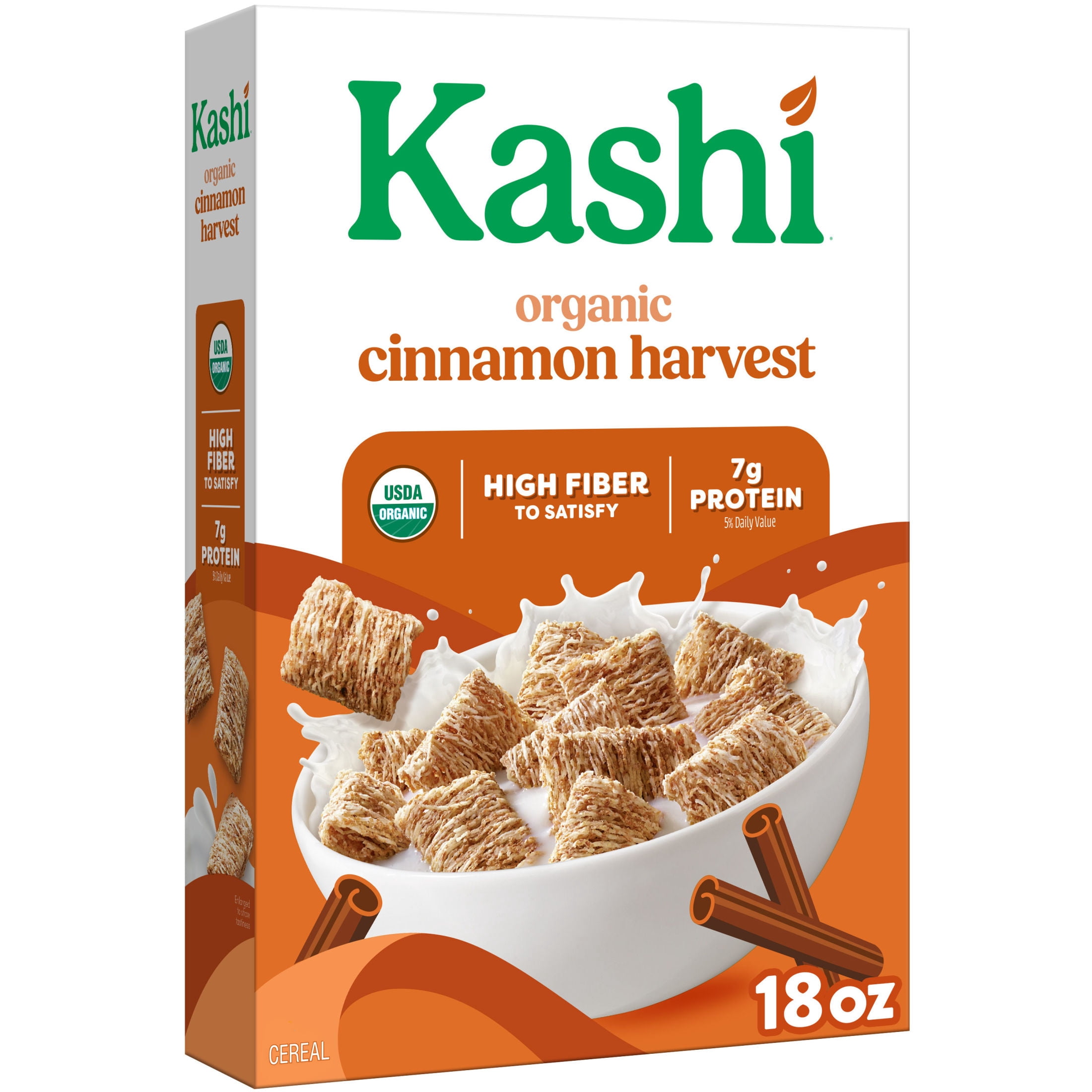 Kashi Cinnamon Harvest Breakfast Cereal, Organic, 18 oz