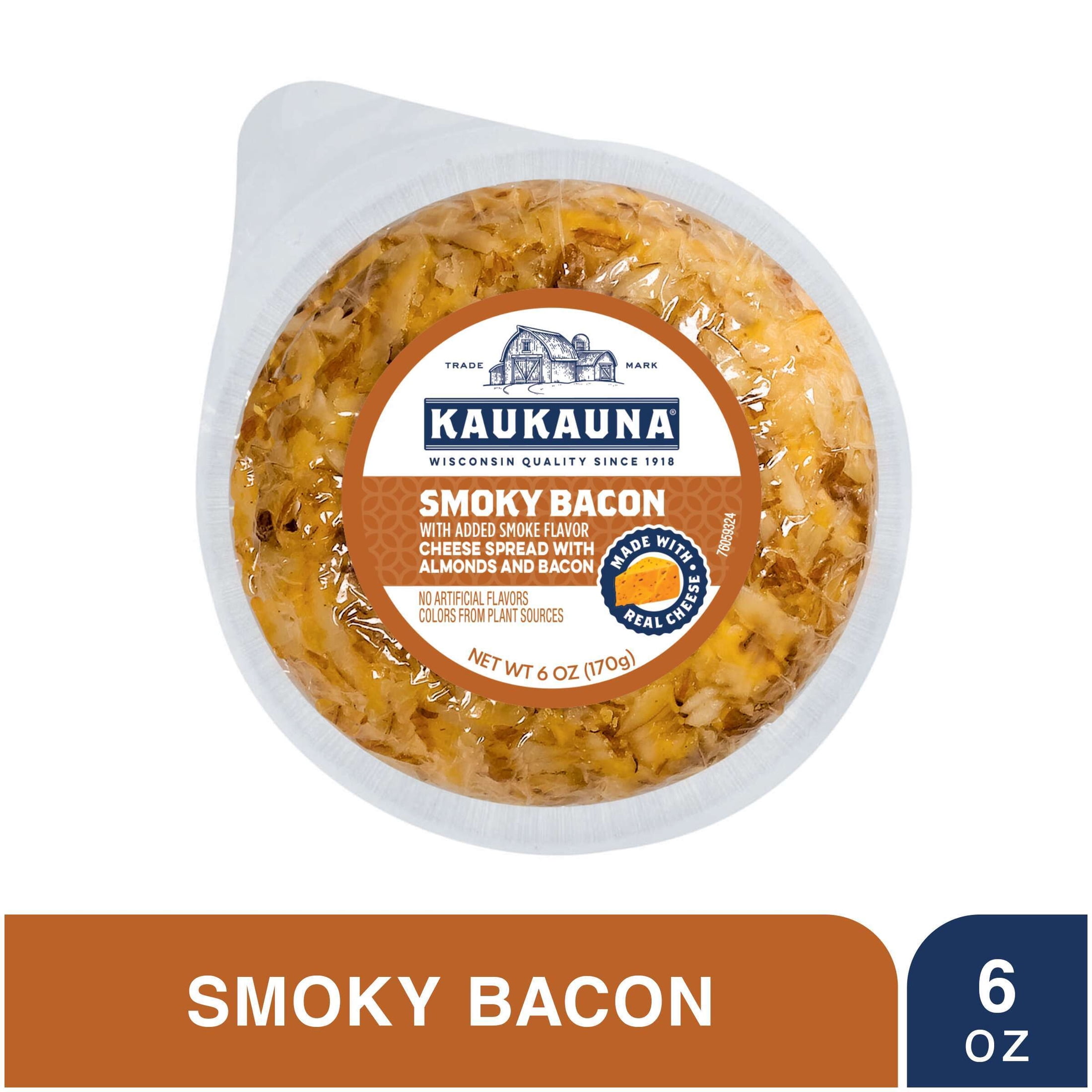 Kaukauna Smoky Bacon Spreadable Cheese Ball, 6 oz