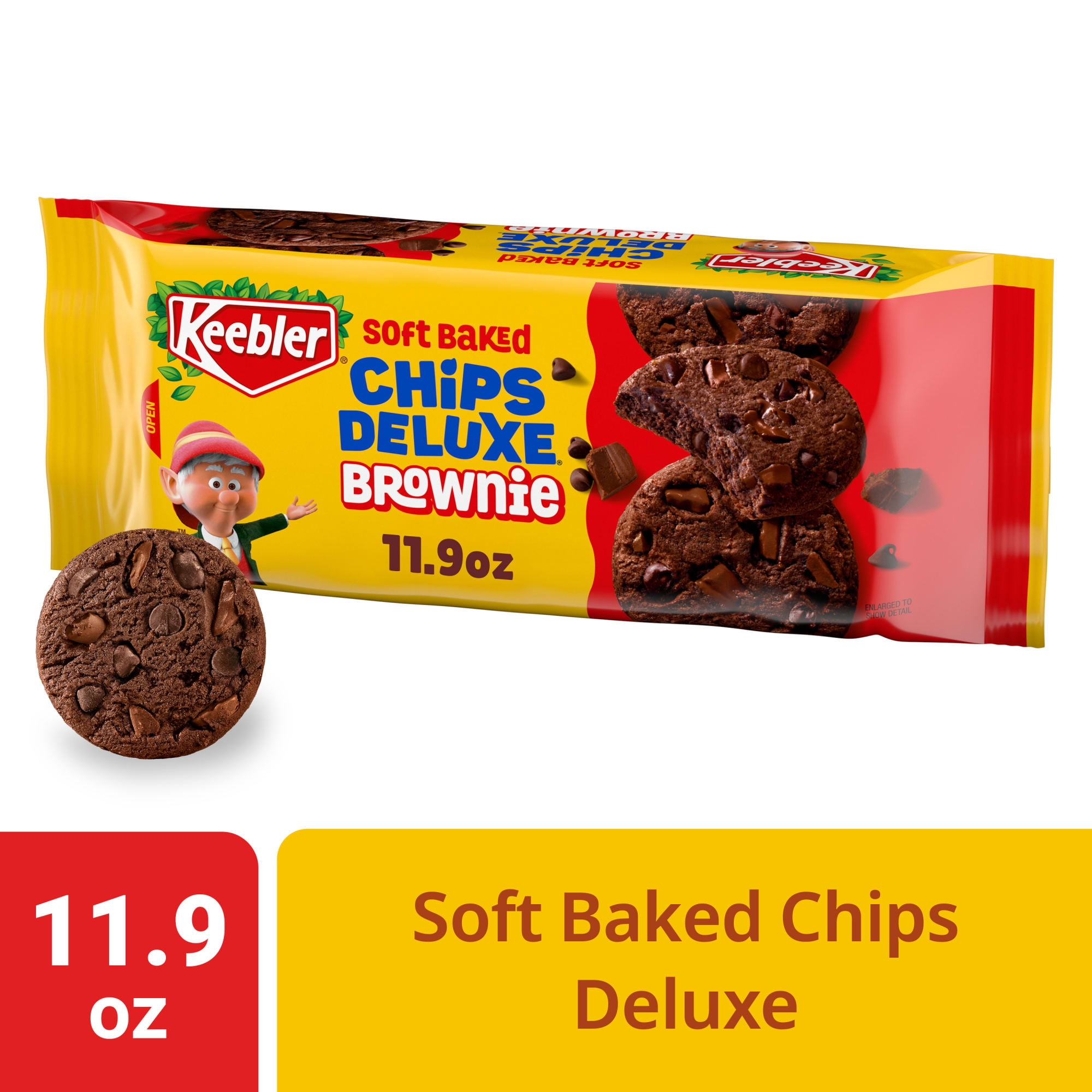 Keebler Soft Baked Chips Deluxe Brownie, 11.9 oz