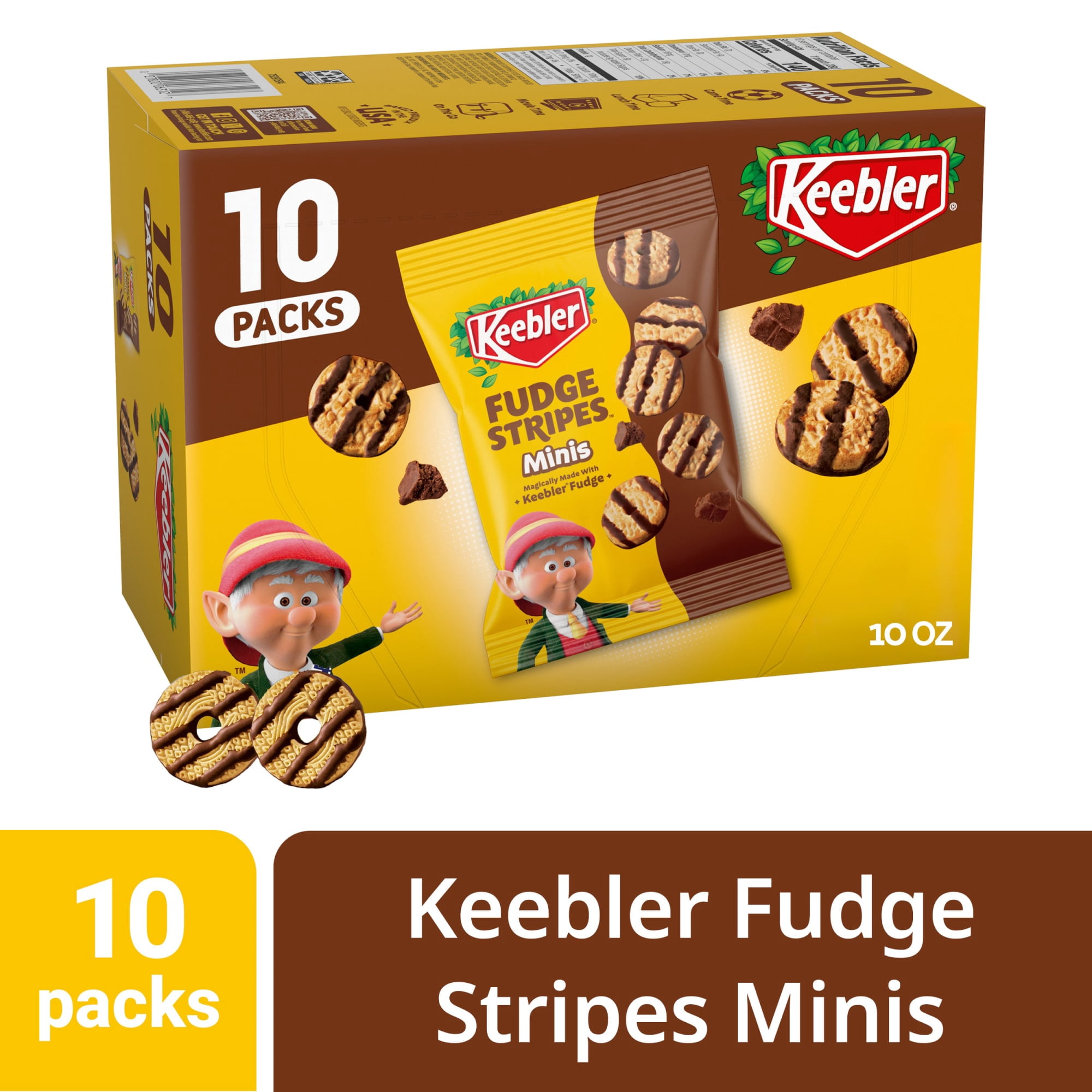 Keebler Fudge Stripes Pack, 10 ct
