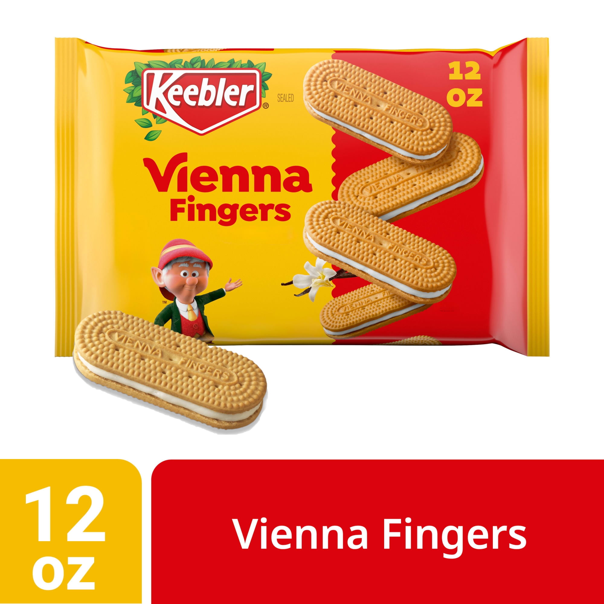 Keebler Vienna Fingers, Sandwich Cookies with Crme Filling, 12 oz