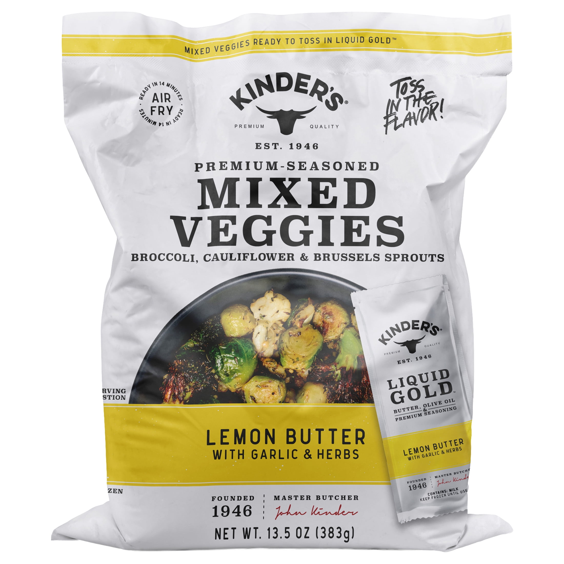 Kinder's Lemon Butter Mixed Veggies, 13.5 oz (Frozen)