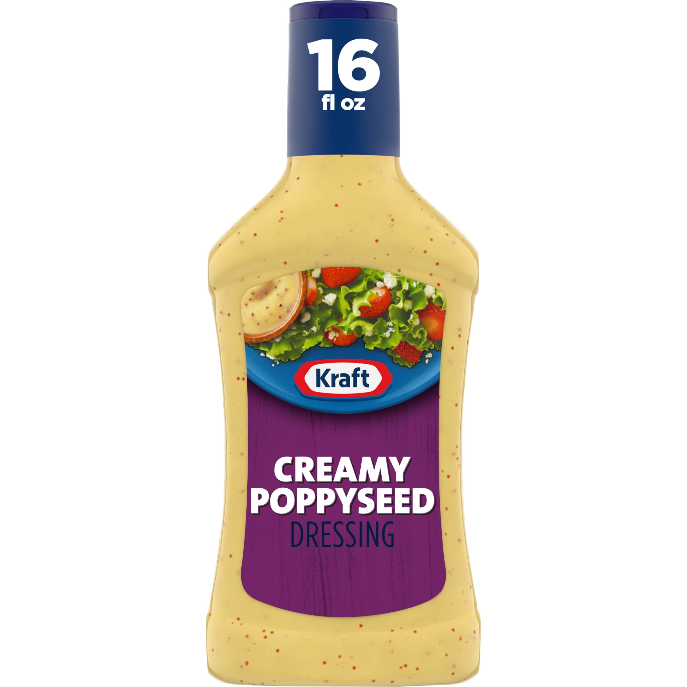 Kraft Creamy Poppyseed Dressing, 16 fl oz Bottle