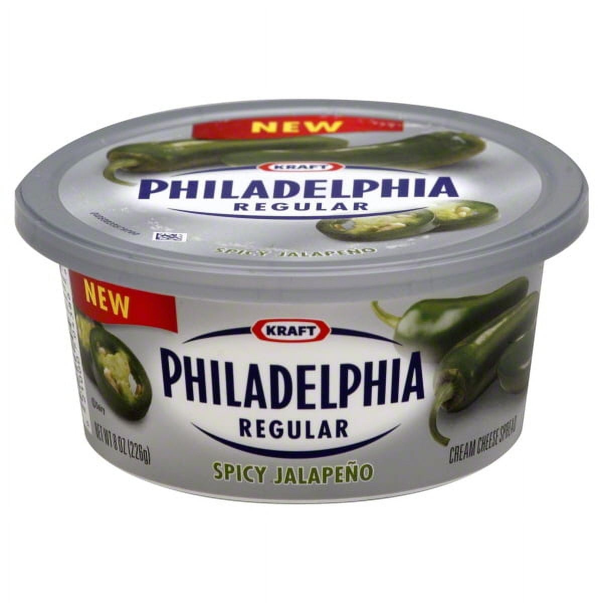 Kraft Philadelphia Spicy Jalapeno Cream Cheese Spread, 8 oz