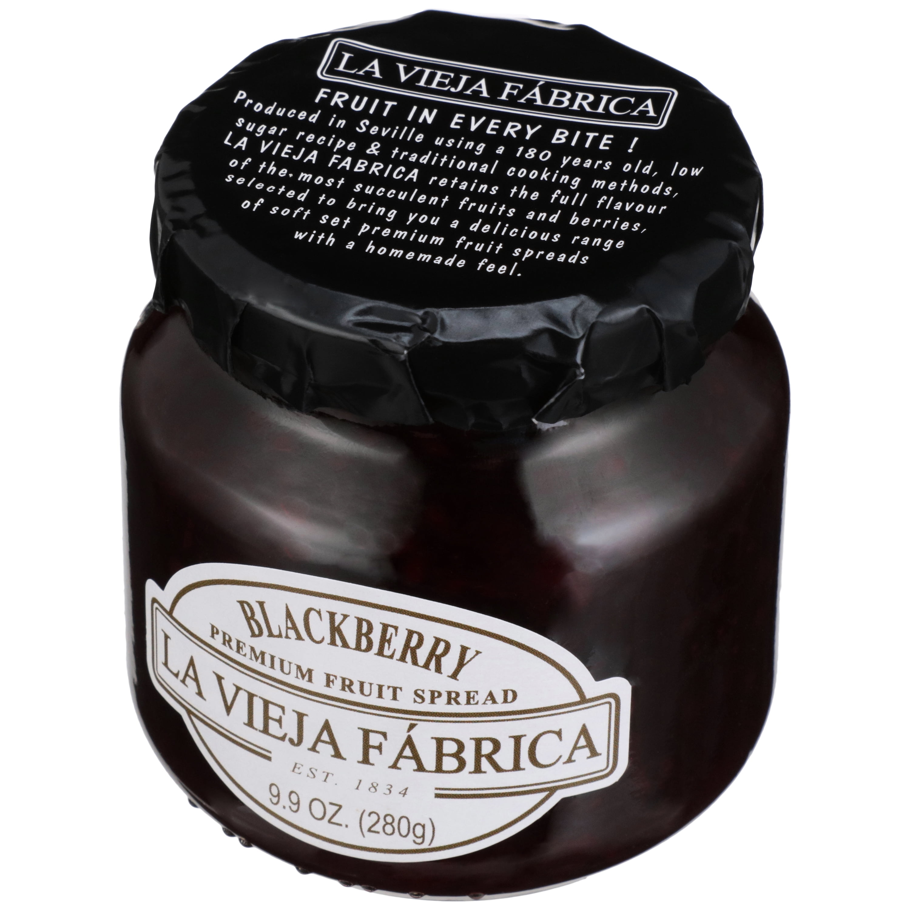 La Vieja Fabrica Fruit Spread Blackberry 9.9 oz Jar