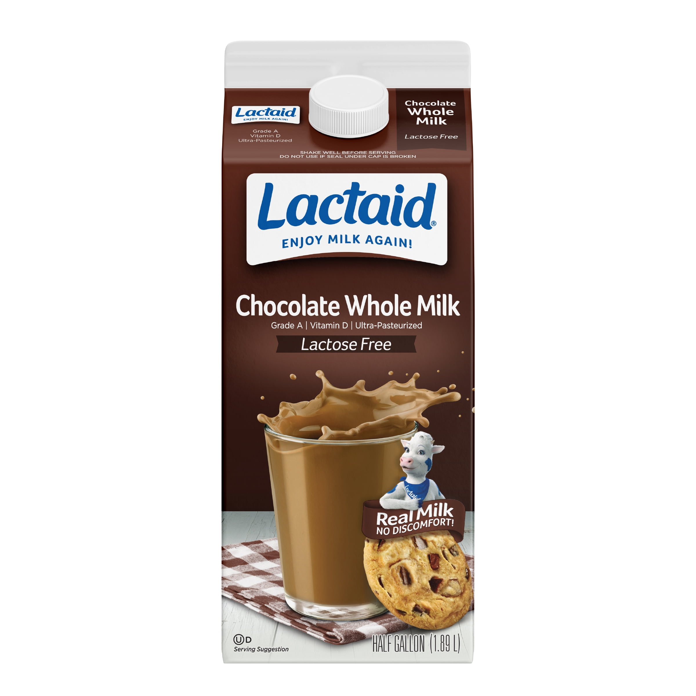 Lactaid Whole Chocolate Milk, 64 Fluid Ounce