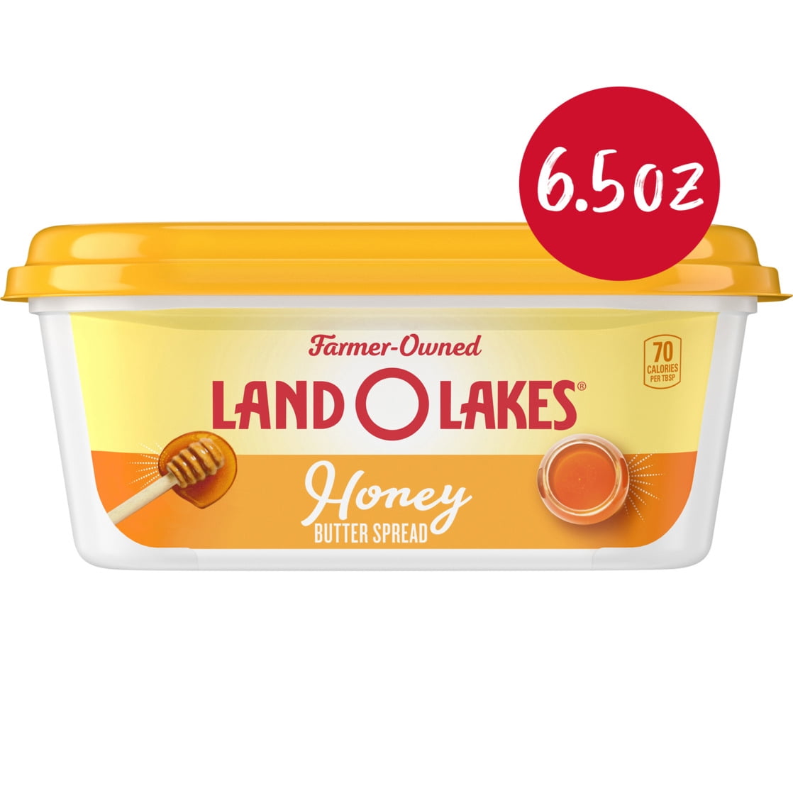 Land O Lakes Honey Butter Spread, Spreadable, 6.5 oz Tub