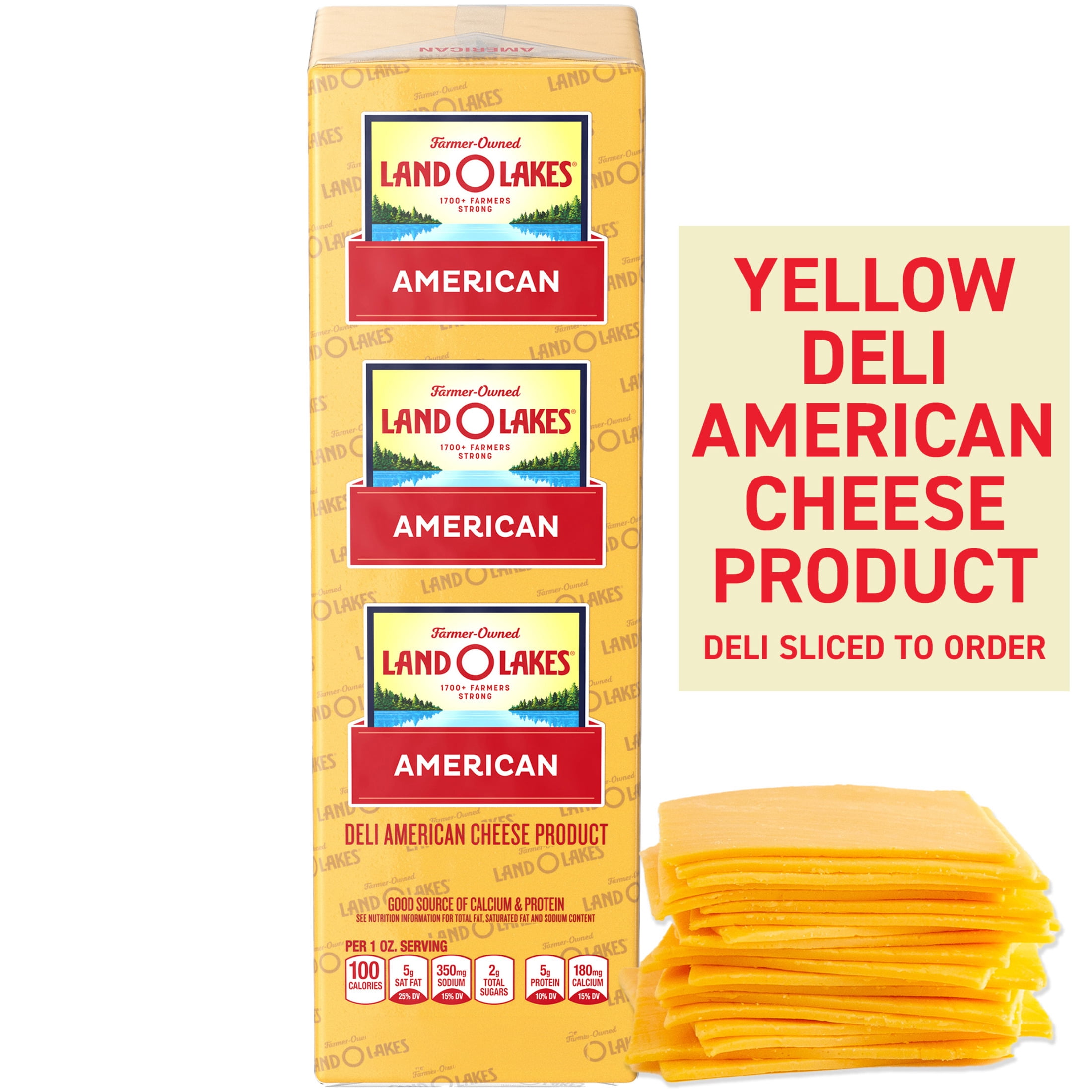 Land O Lakes Yellow Deli American Cheese Product, Deli Sliced to Order