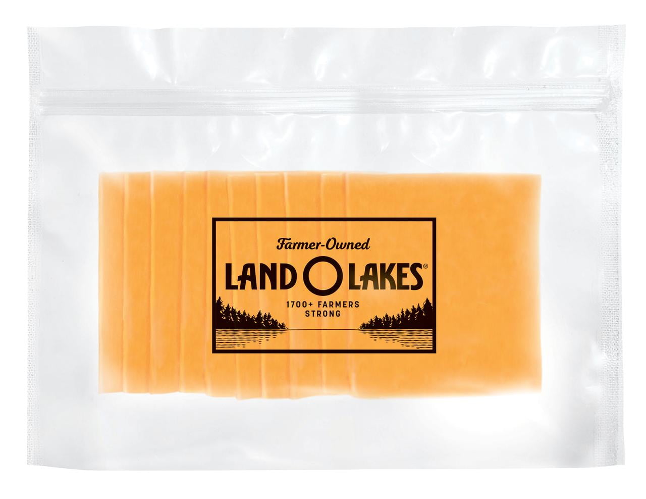 Land O Lakes Yellow American Cheese, Sliced (Fresh, Plastic Bag)