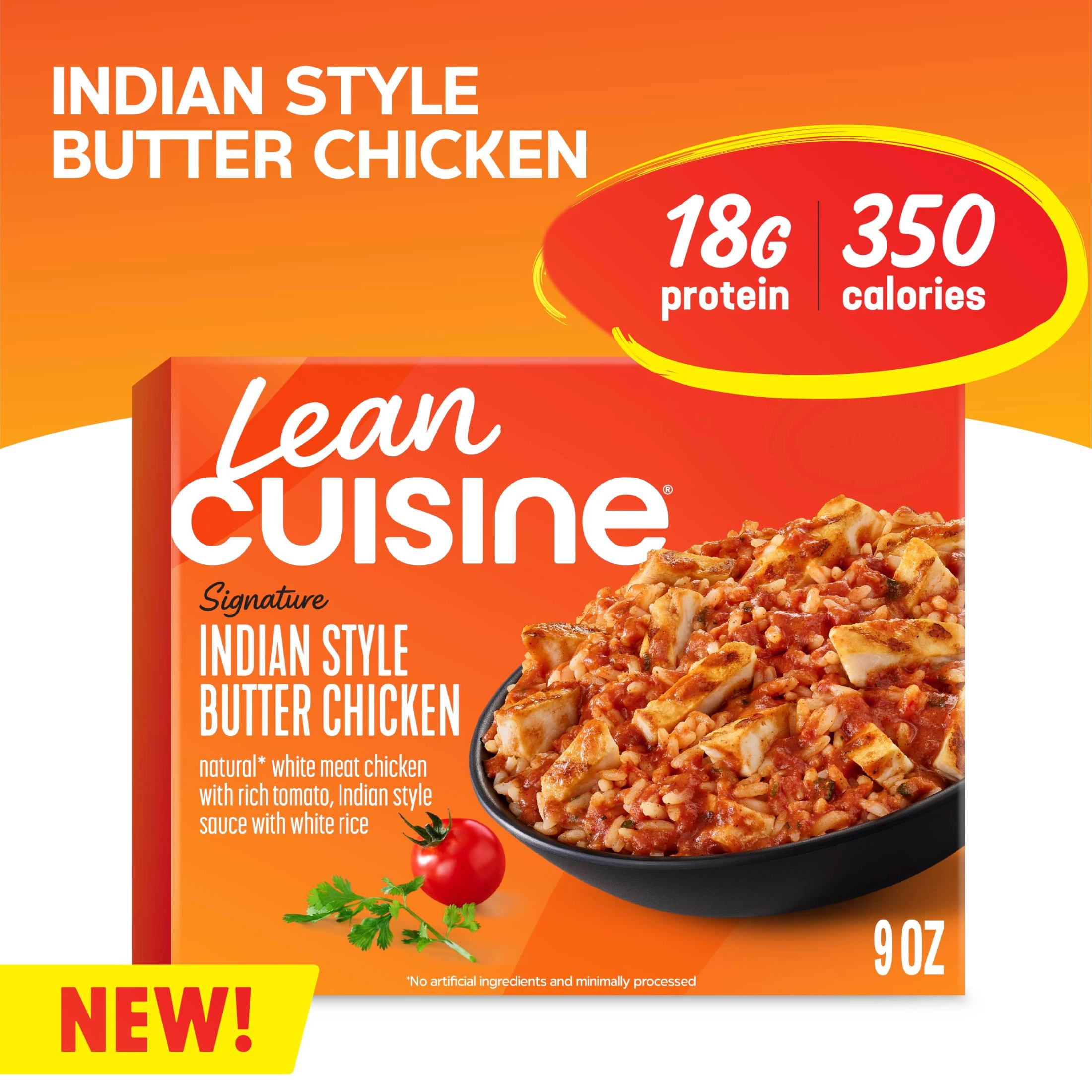 Lean Cuisine Indian Style Butter Chicken, Frozen Lunch or Dinner, Single Frozen Meals 9 oz