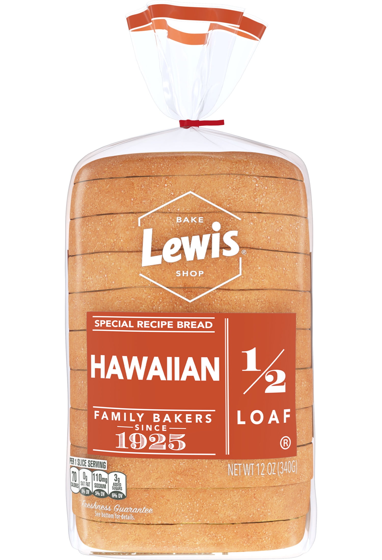 Lewis Bake Shop Hawaiian Half Loaf Bread, 1/2 Loaf, 12 oz
