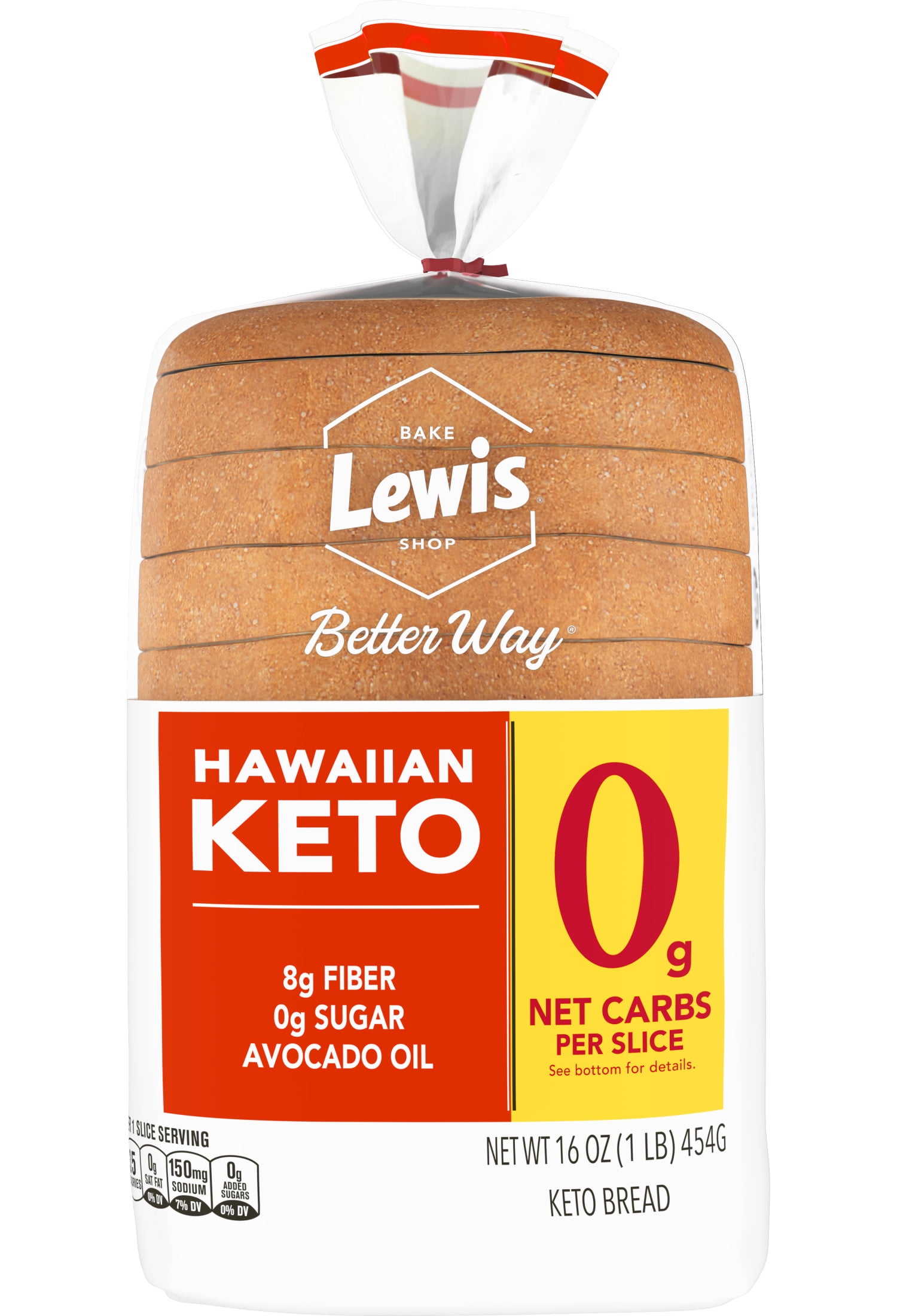Lewis Bake Shop Better Way Hawaiian Keto Bread, 16 oz