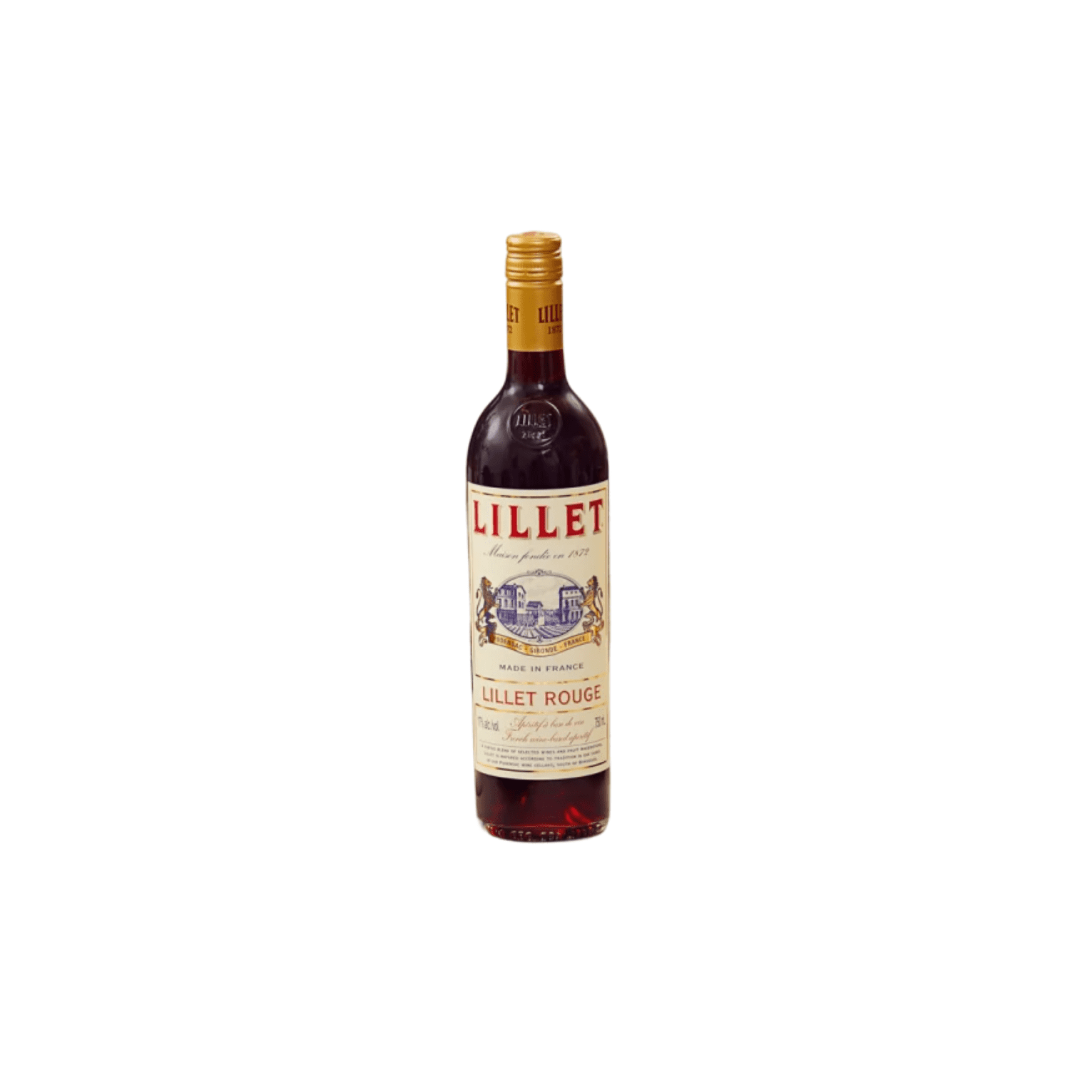 Lillet French Wine Aperitif Demi Sec Red Wines Cabernet Sauvignon, 750 ml Glass Bottle Bordeaux 17% ABV