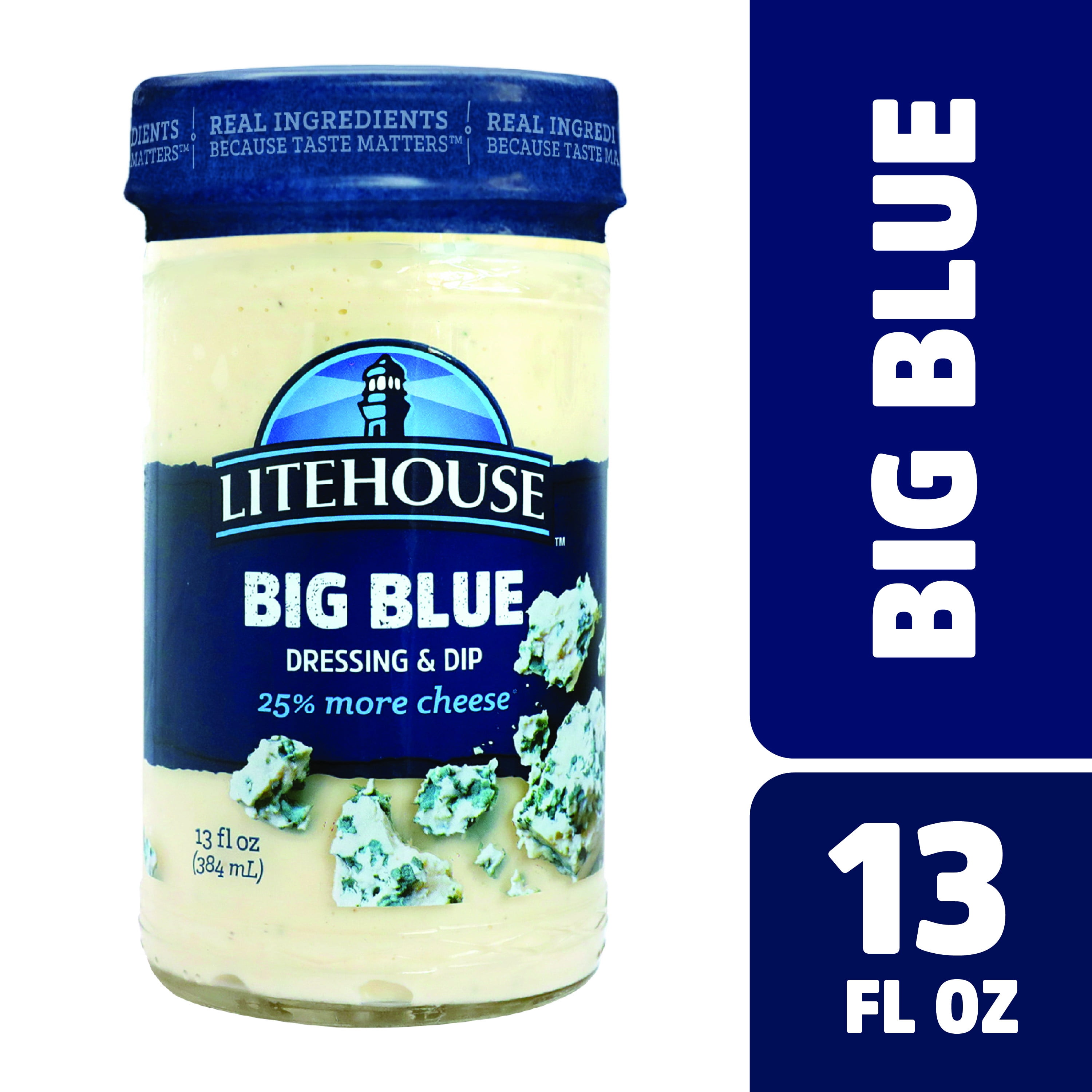 Litehouse Ultra Premium Big Blue Refrigerated Salad Dressing & Dip, 13 Fluid oz Bottle