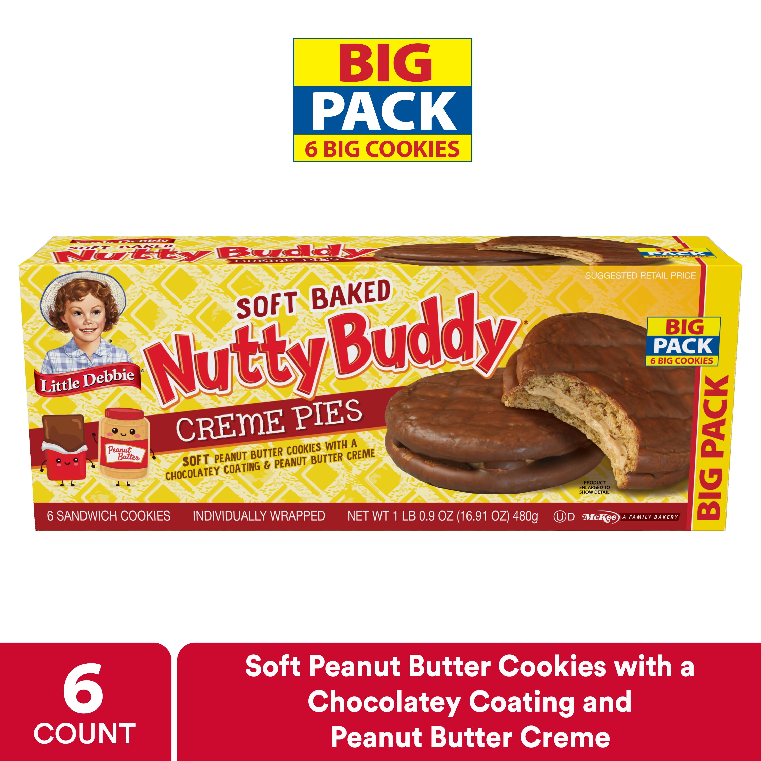 Little Debbie Big Pack Nutty Buddy Creme Pies