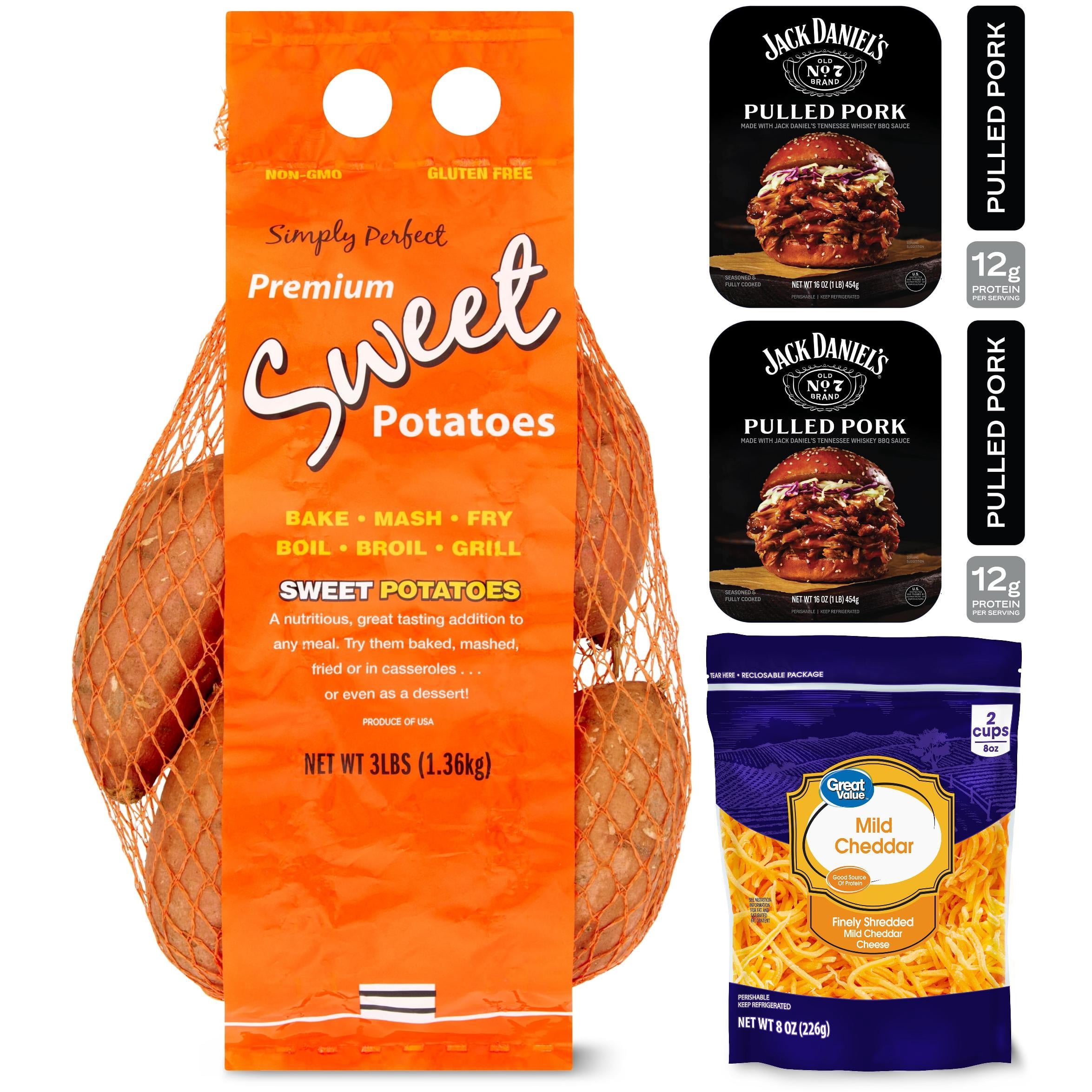 Loaded BBQ Pulled Pork Sweet Potato Meal Bundle for 4