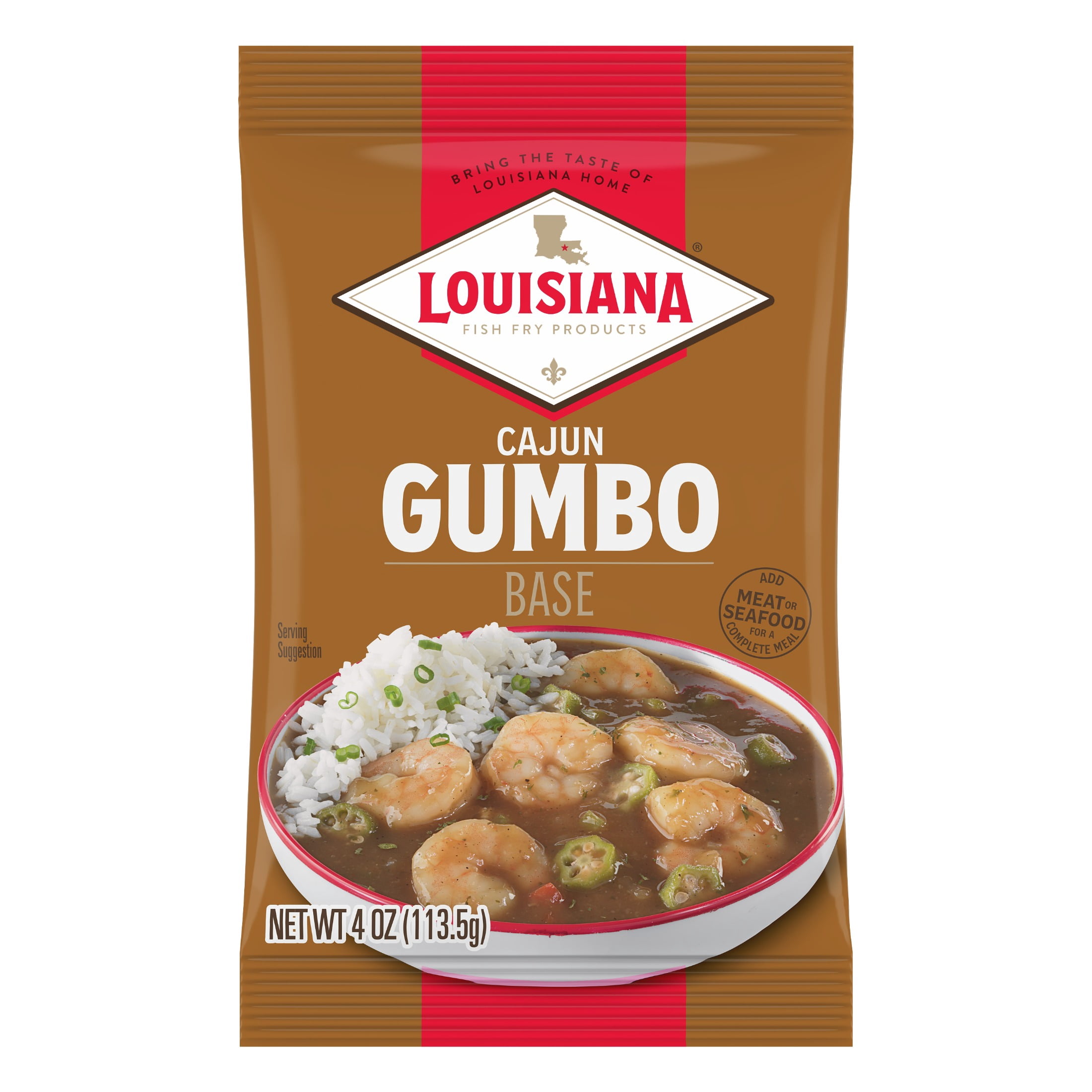 Louisiana Fish Fry Gumbo Base Mix, 4oz Bag