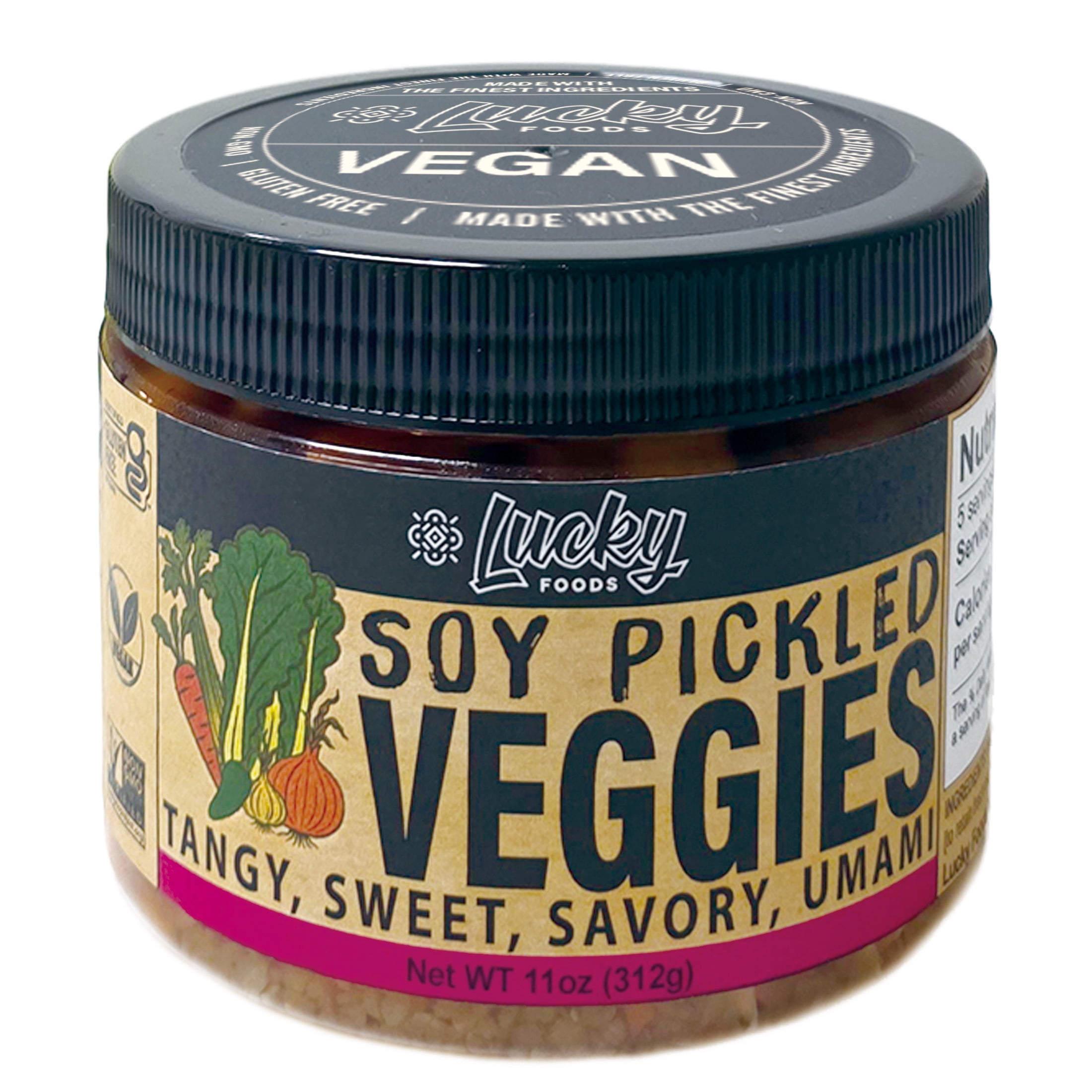 Lucky Foods Soy Pickled Veggie, 11 oz, Refrigerated