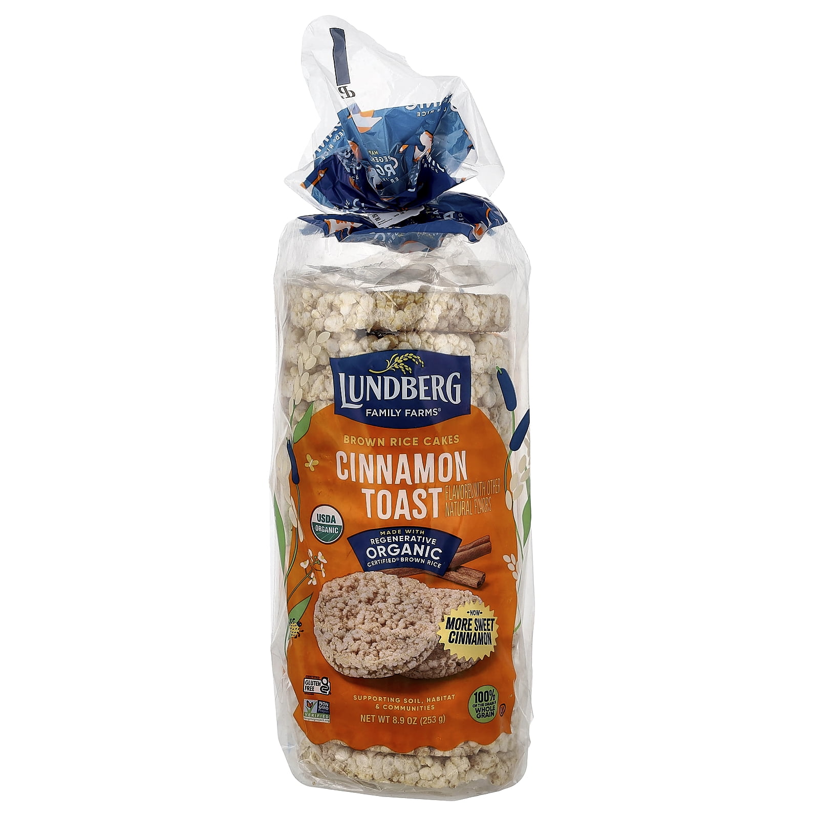Lundberg Family Farms Rice Cake Cinnamon Toast, 9.5 Oz