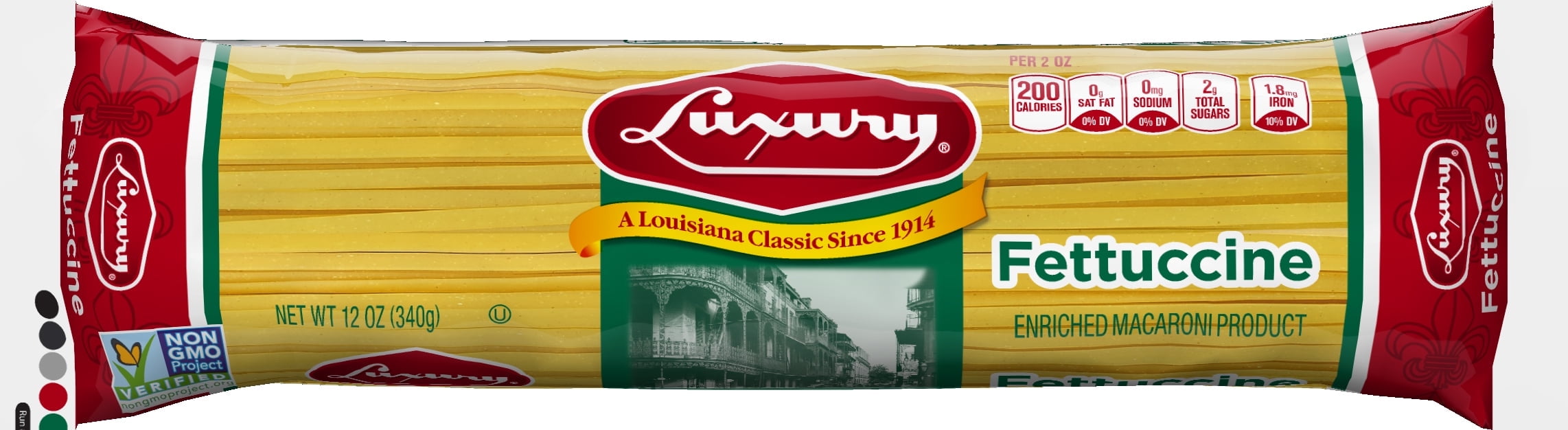 Luxury Fettuccine Pasta, 24-Pack (12 oz Each) Authentic Italian-Style Pasta for Alfredo, Carbonara & More