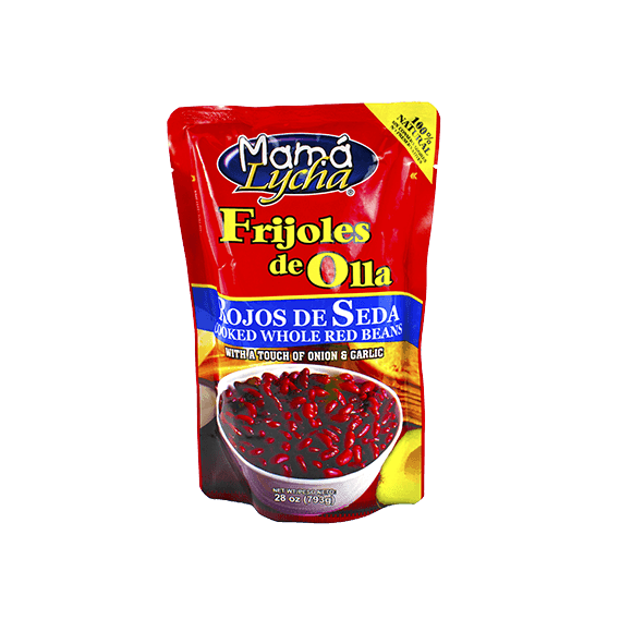 M. Lycha Frijoles de Olla Rojos Enteros Cocidos Doypack 12/2