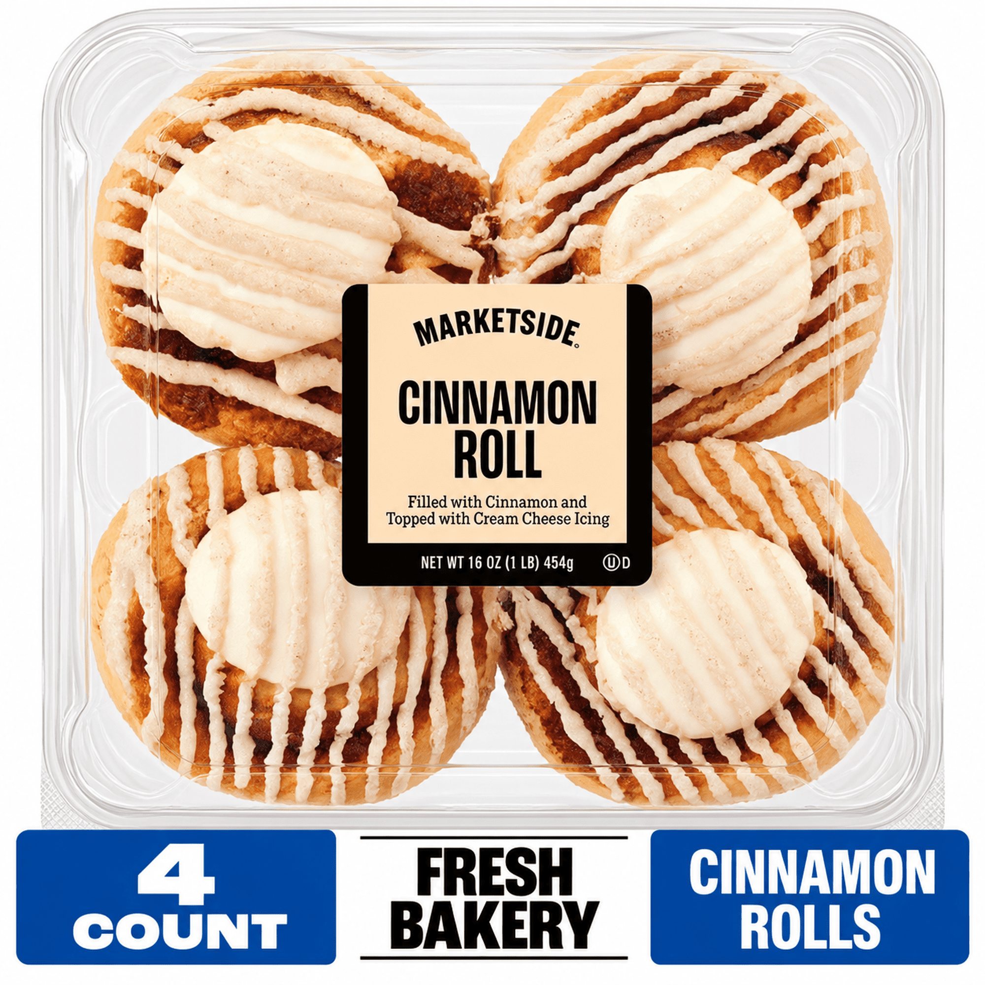 Marketside Baked Cinnamon Rolls, 16 oz , 4 Count