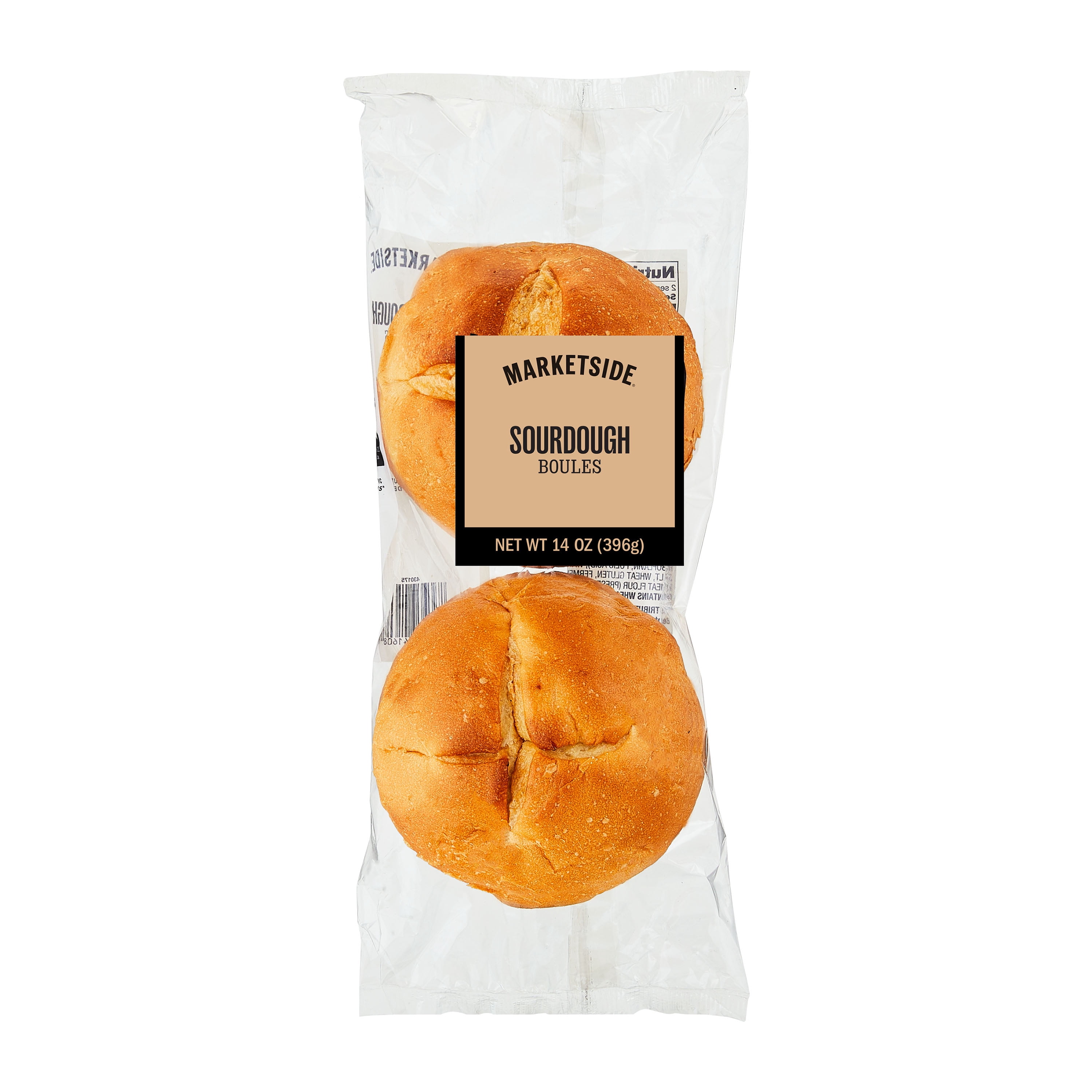 Marketside Fresh Sourdough Boules Bread Loaves, 14 oz Package, 2 Count