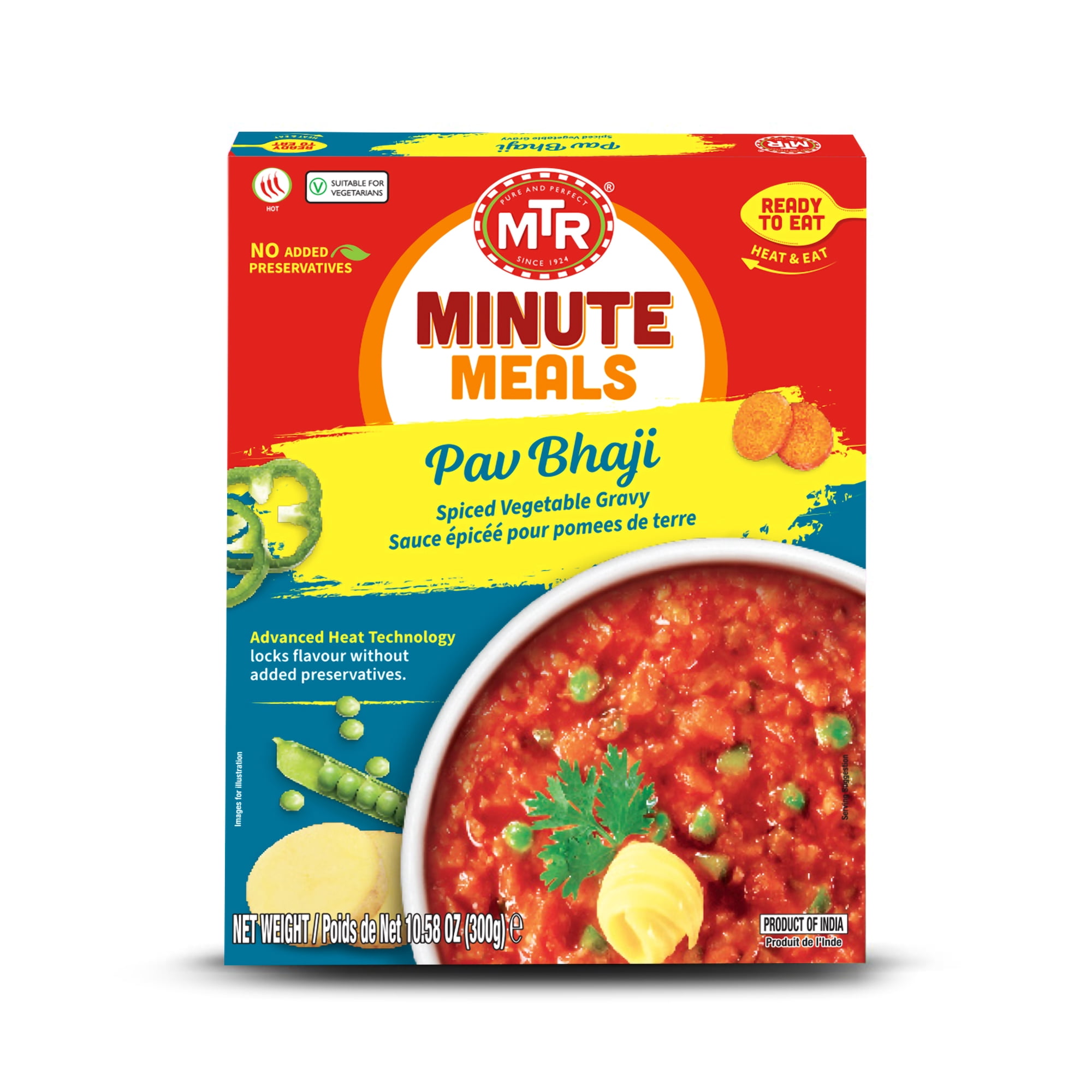 MTR Minute Meals Pav Bhaji Ready to Eat, 10.58 Oz