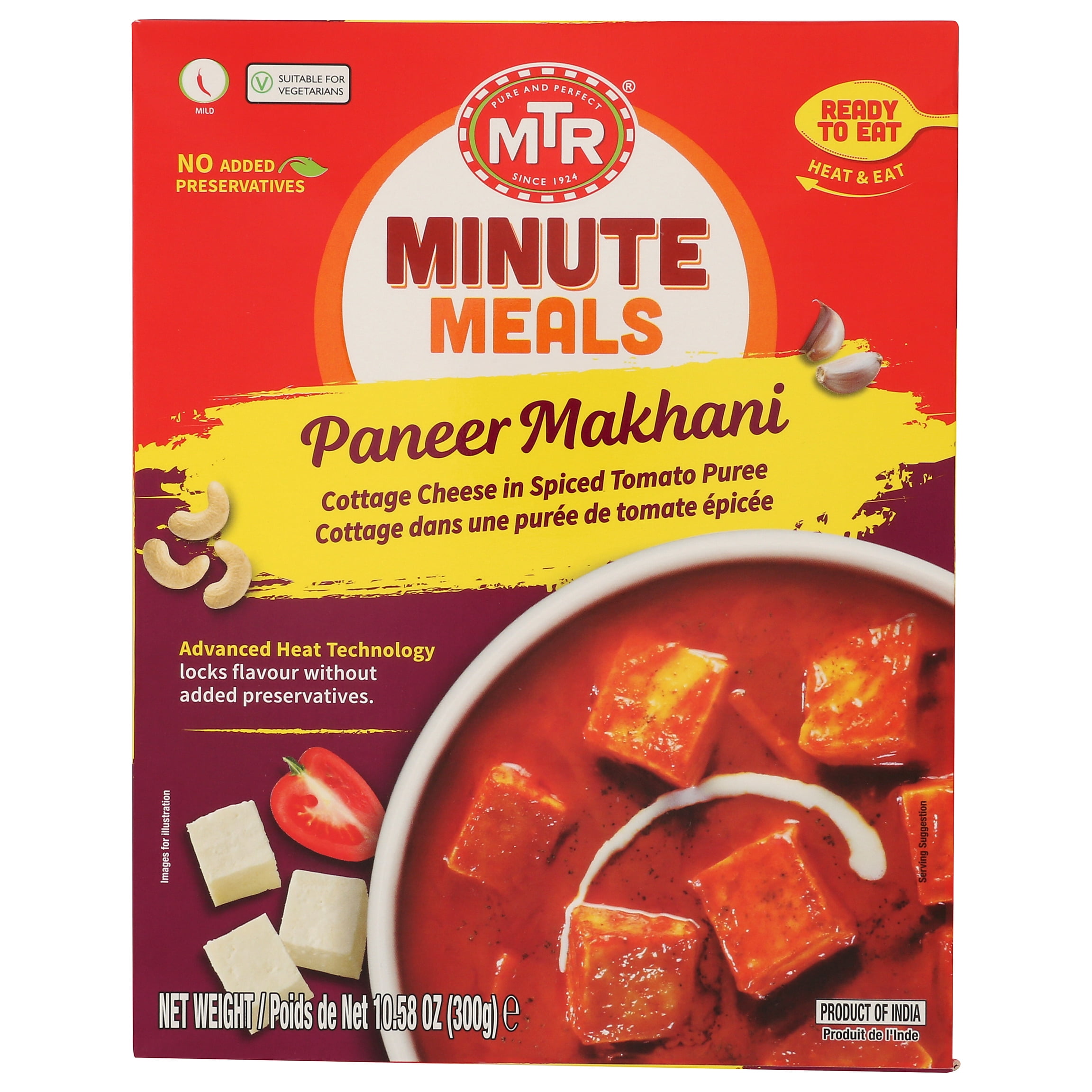 MTR Minute Meals Paneer Makhani Ready to Eat, 10.58 Oz