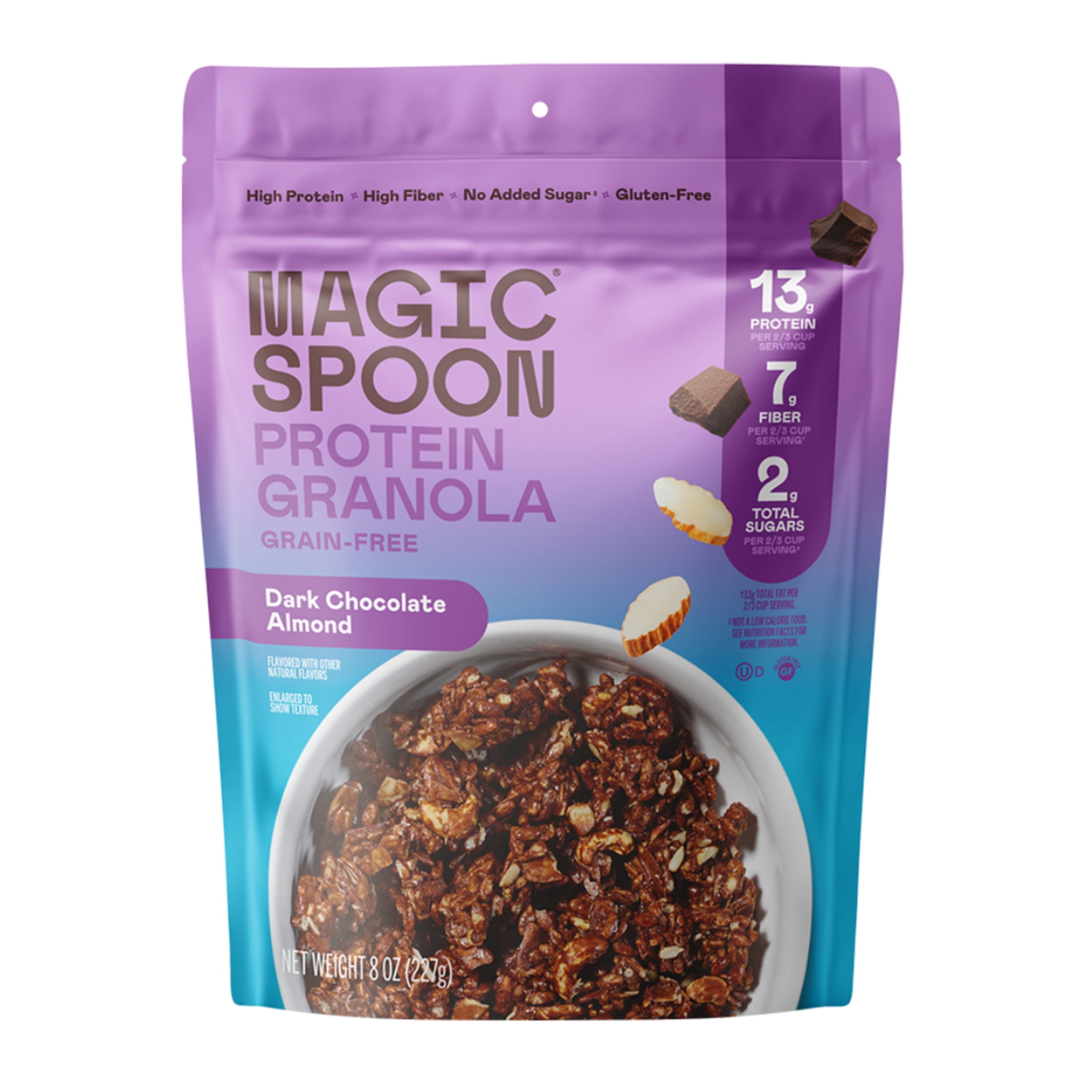 Magic Spoon Dark Chocolate Almond Protein Granola Bag, 8 oz