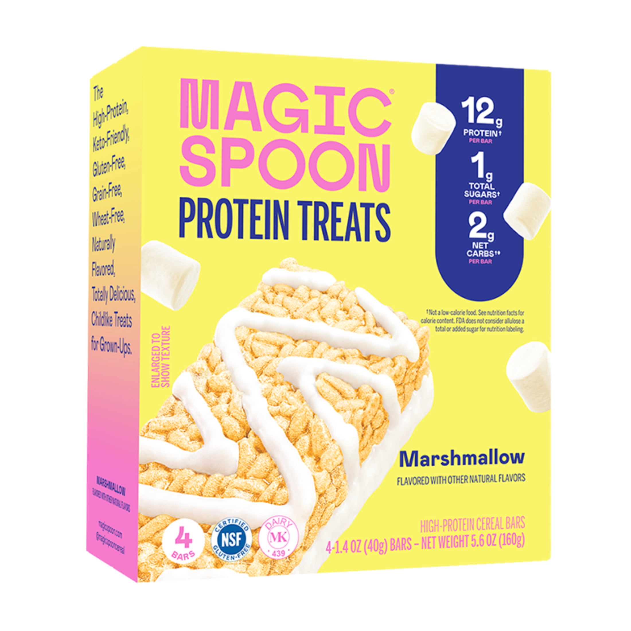 Magic Spoon Marshmallow Protein Treats, 5.6 oz, 4 Count