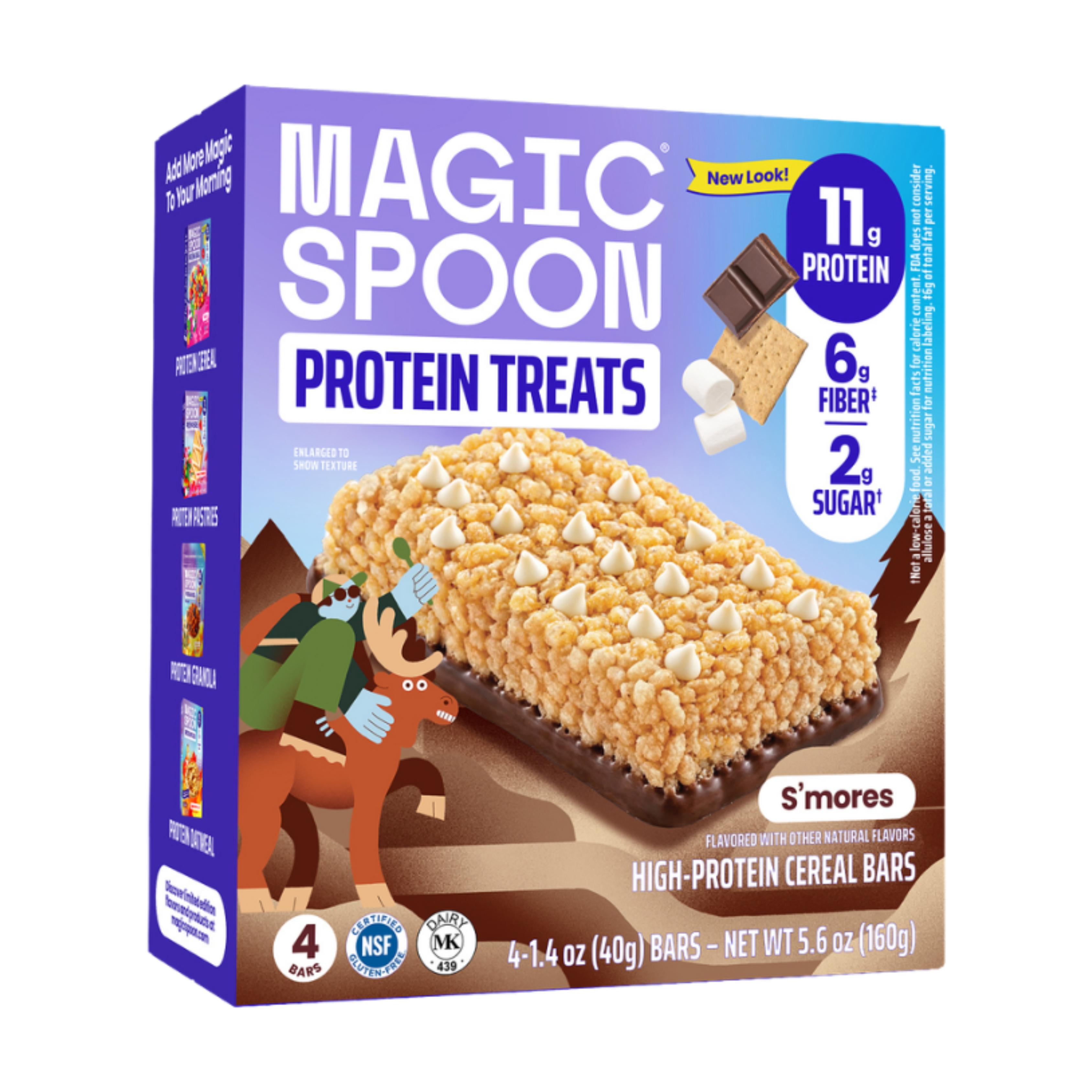 Magic Spoon, S'mores Protein Treats, 1.4 oz, 4 Count