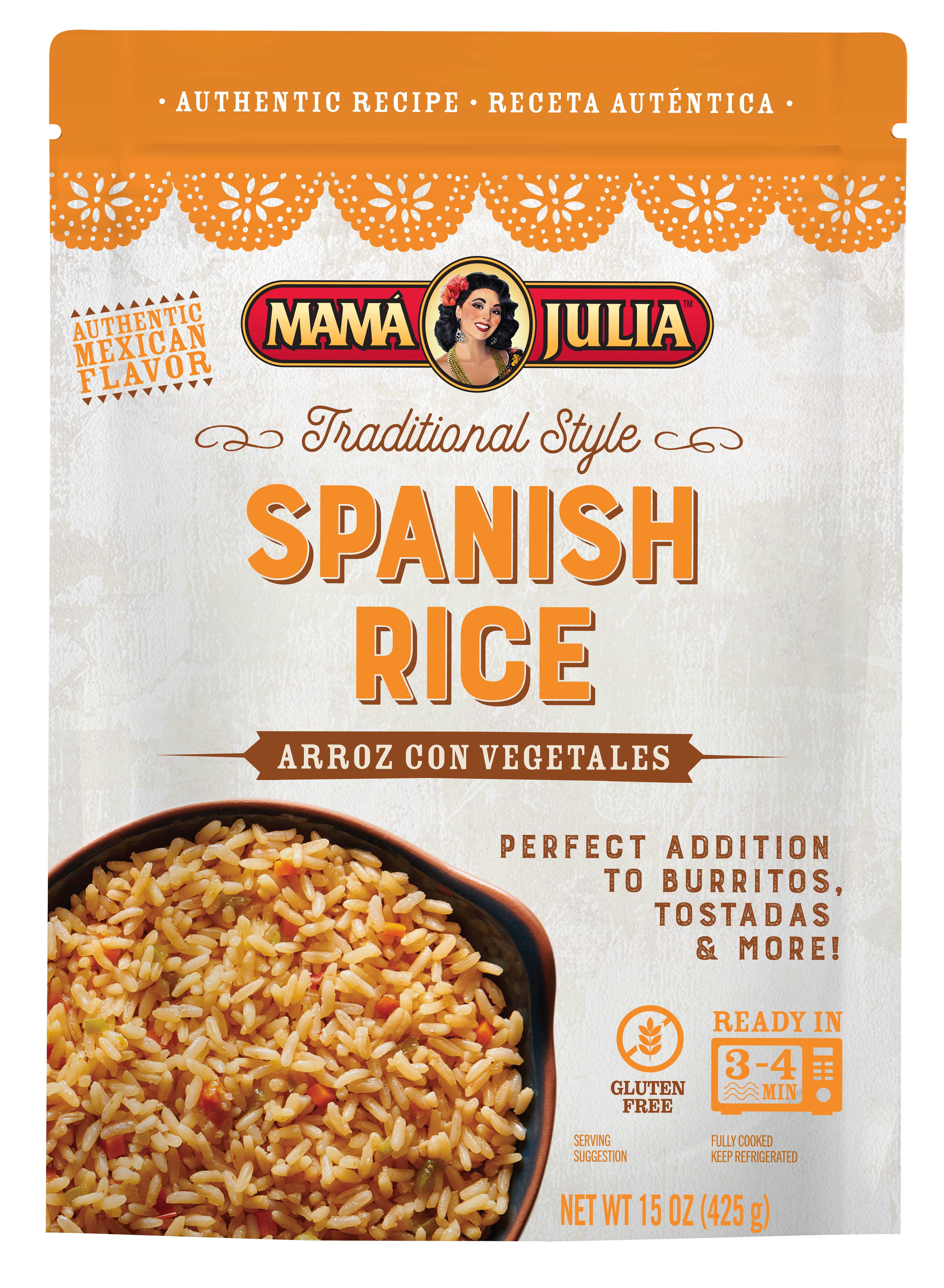 Mama Julia Refrigerated Gluten-Free Traditional Spanish Rice Heat & Eat 15 oz - Packaged Side Dishes