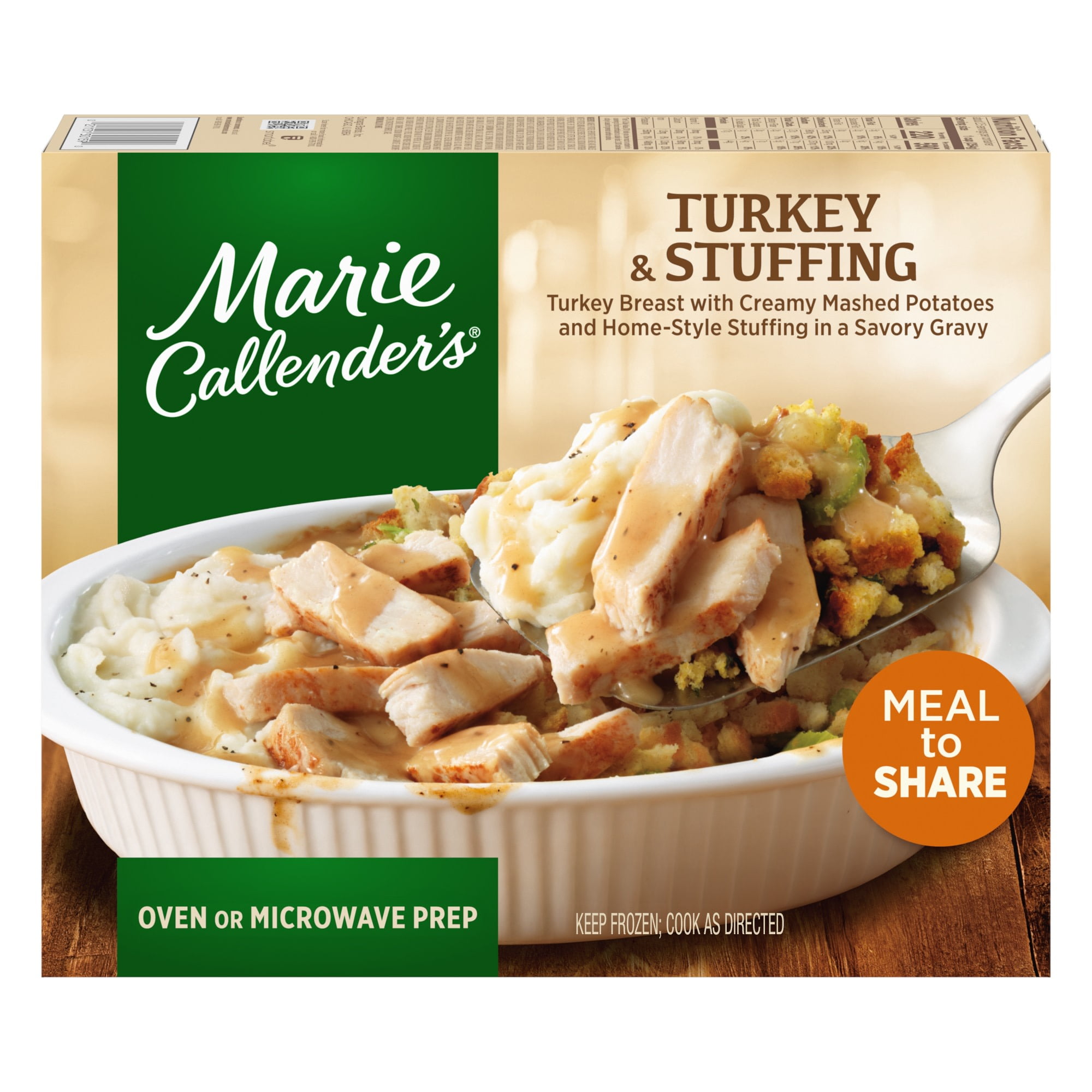Marie Callenders Turkey & Stuffing, Meal To Share, Frozen Meal, 24 oz.