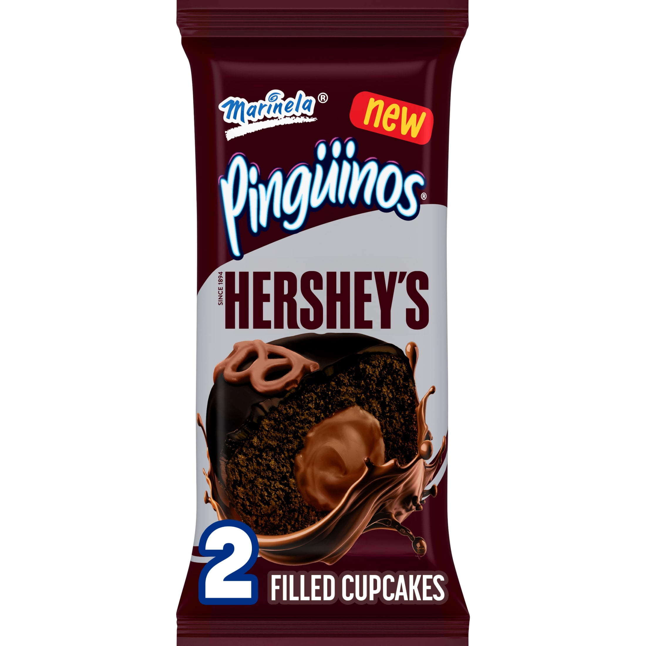 Marinela Pinguinos Hershey's Creme Filled Cupcakes, 4 count, 2.82 oz