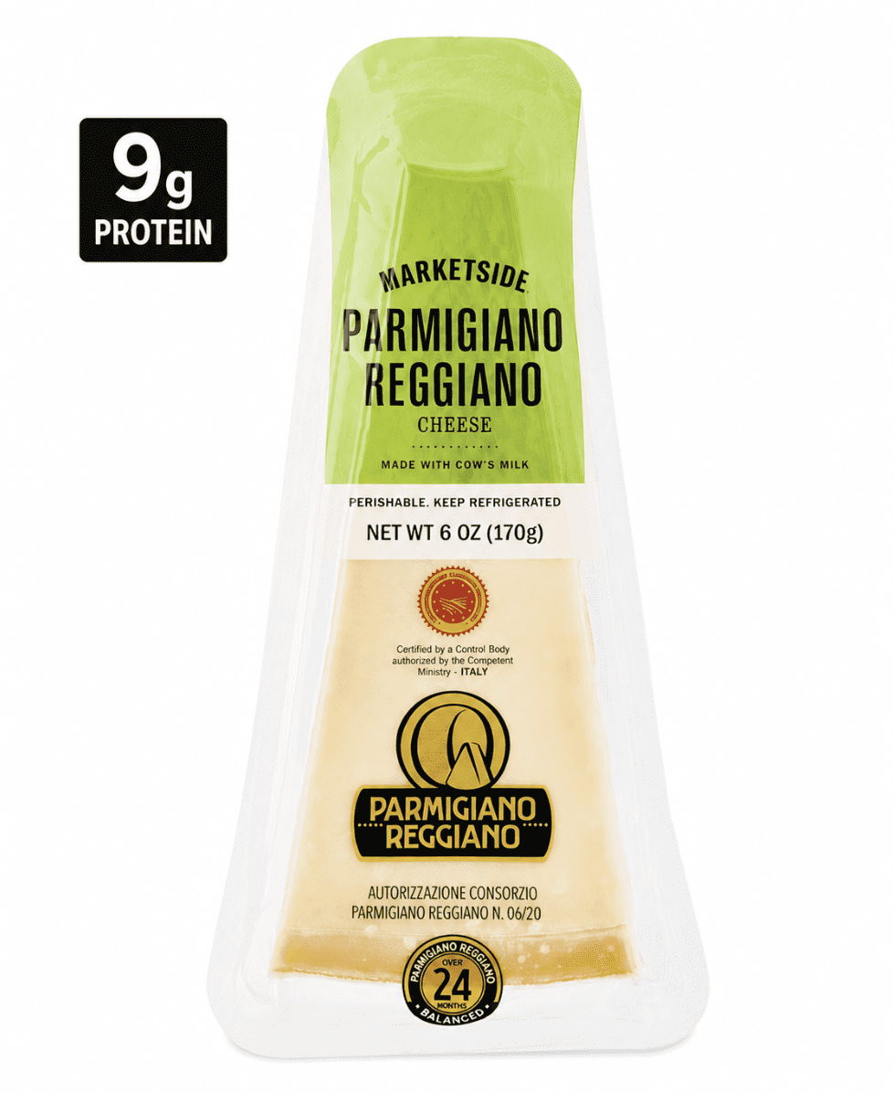 Marketside Parmigiano Reggiano Cheese Wedge, 6 oz, Aged 24 Months, Imported from Italy, Parmesan Cheese Wedge